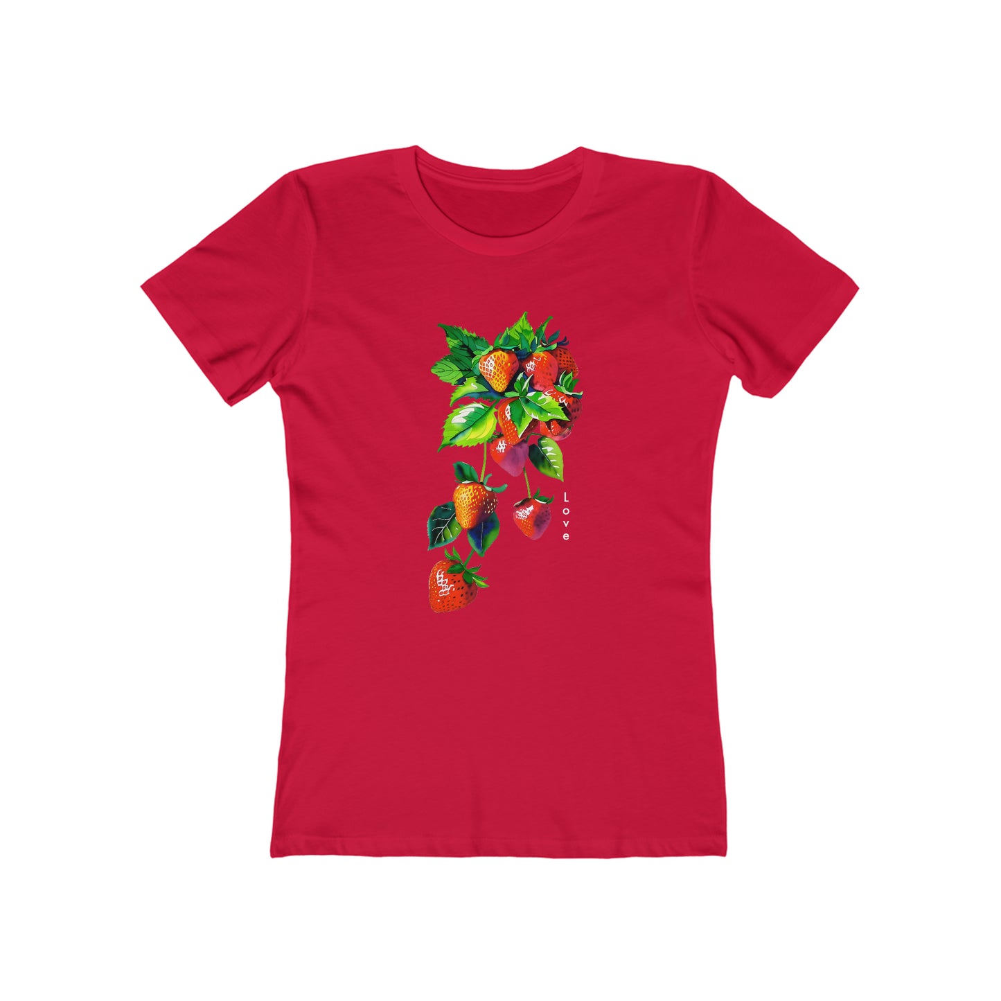 Strawberry Love: Feminine Cut Classic Tee