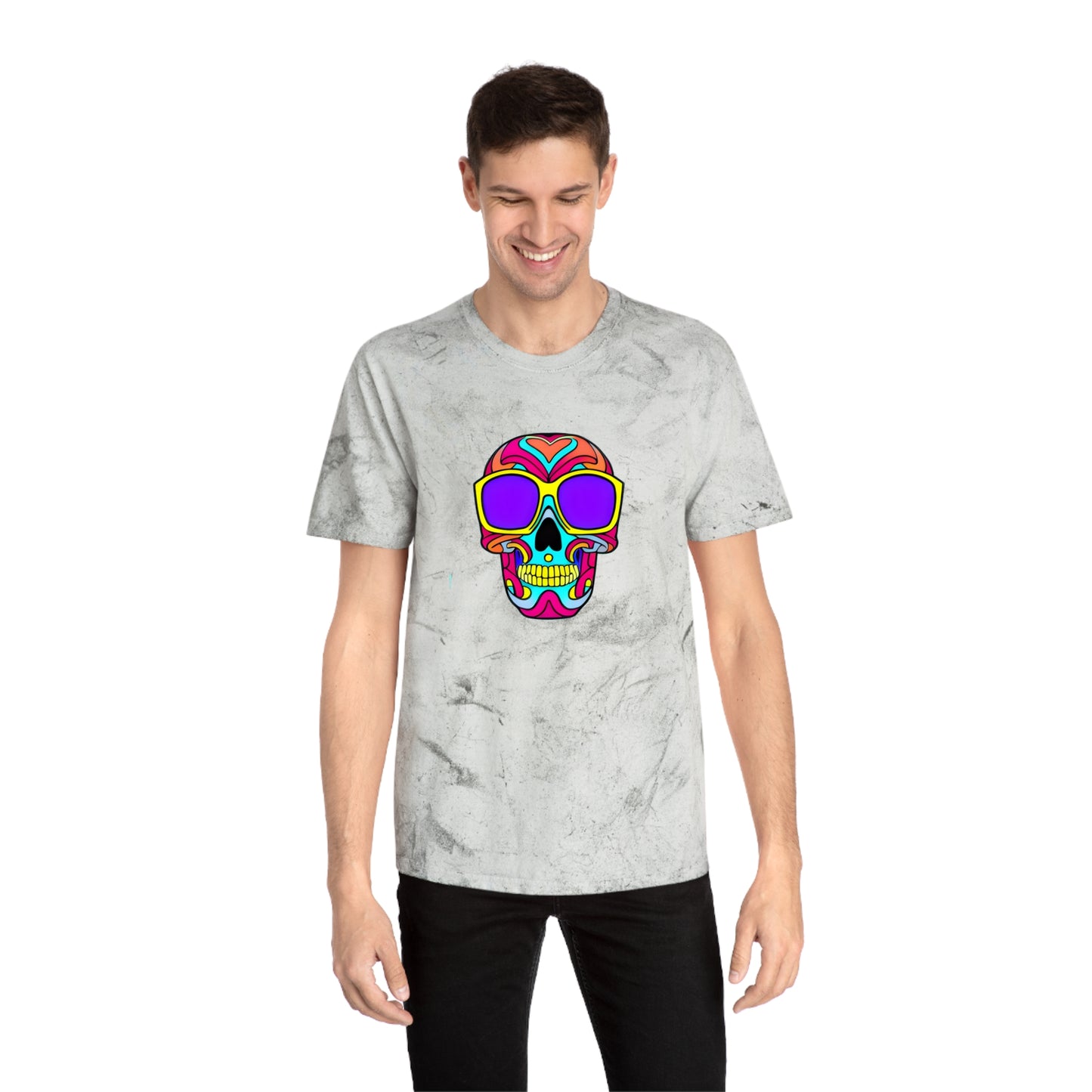 Infinite Imagination: Unisex Psychedelic Skull Tee