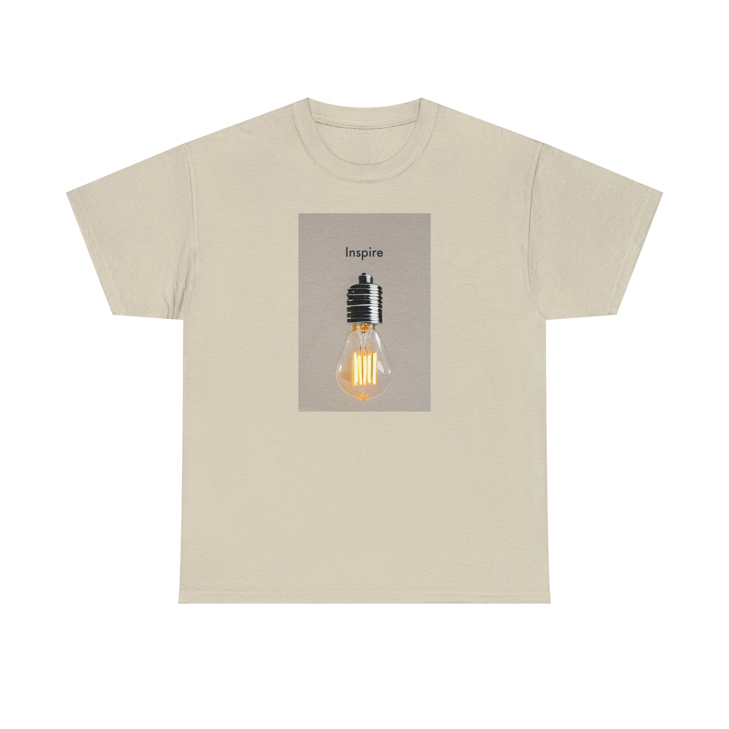 Be the Source of Inspiration: Minimalistic Light Bulb T-Shirt