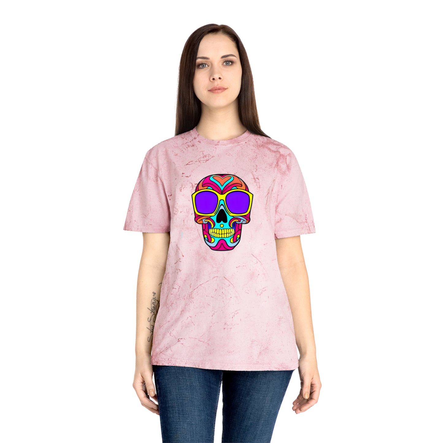 Infinite Imagination: Unisex Psychedelic Skull Tee