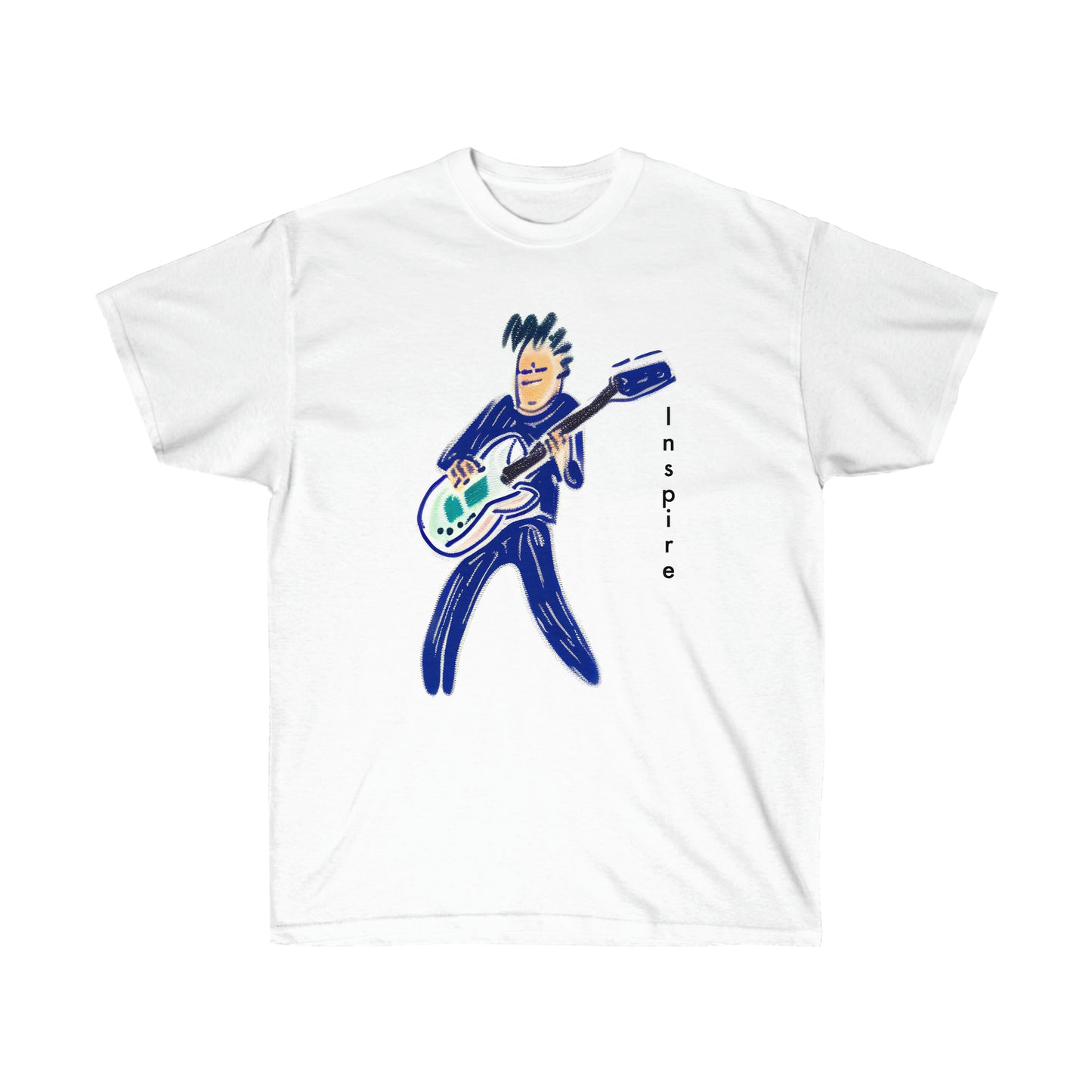 Playfully Punk: Hand-Drawn Inspire Unisex Ultra Cotton Tee