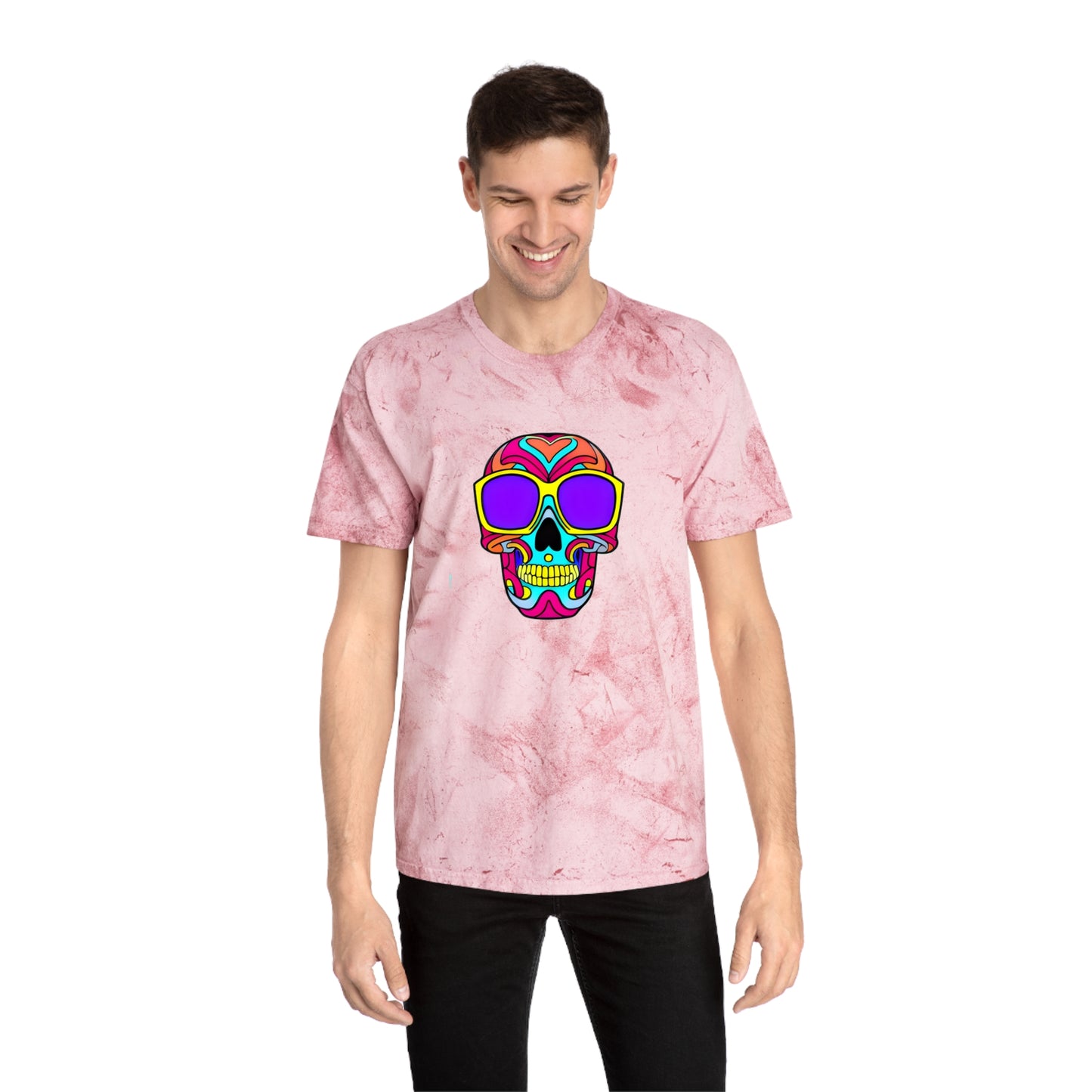 Infinite Imagination: Unisex Psychedelic Skull Tee