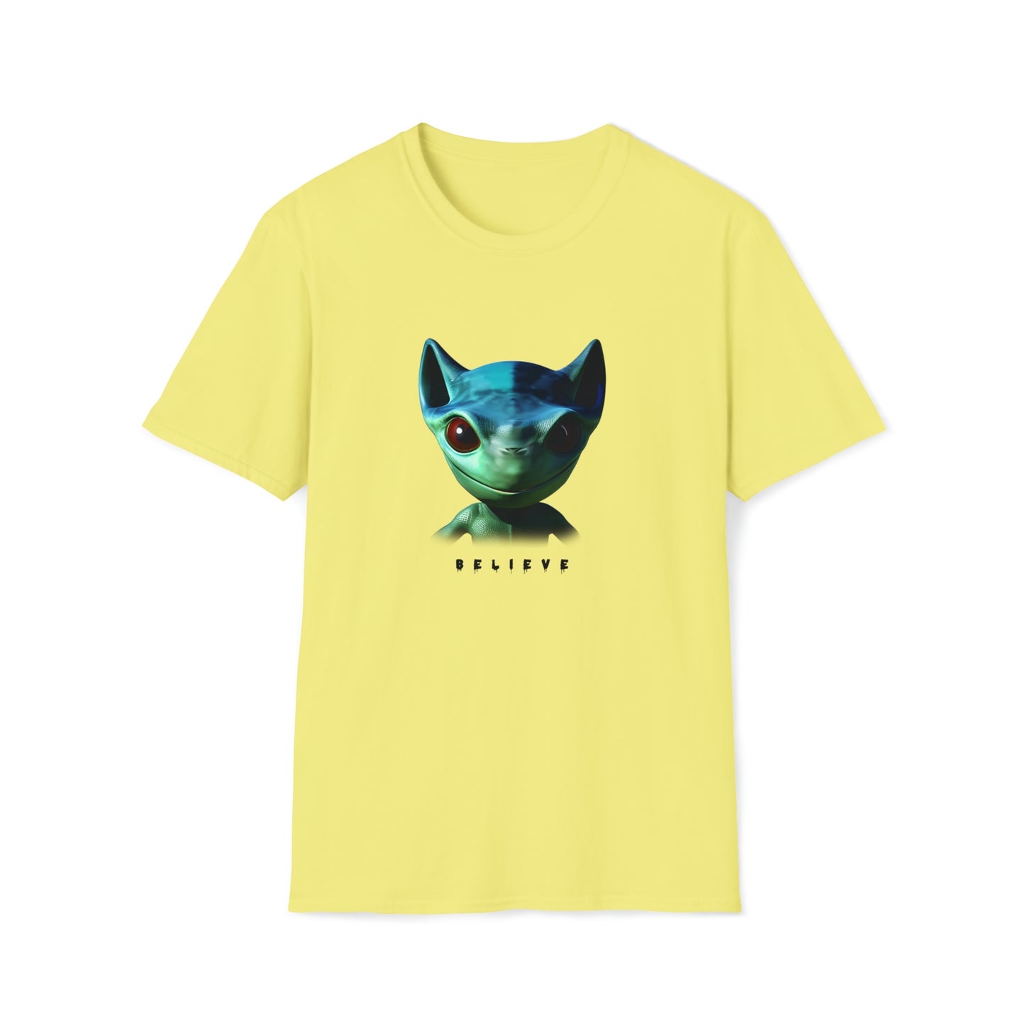 Eyes of Belief - Unisex Softstyle Tee with AI Art