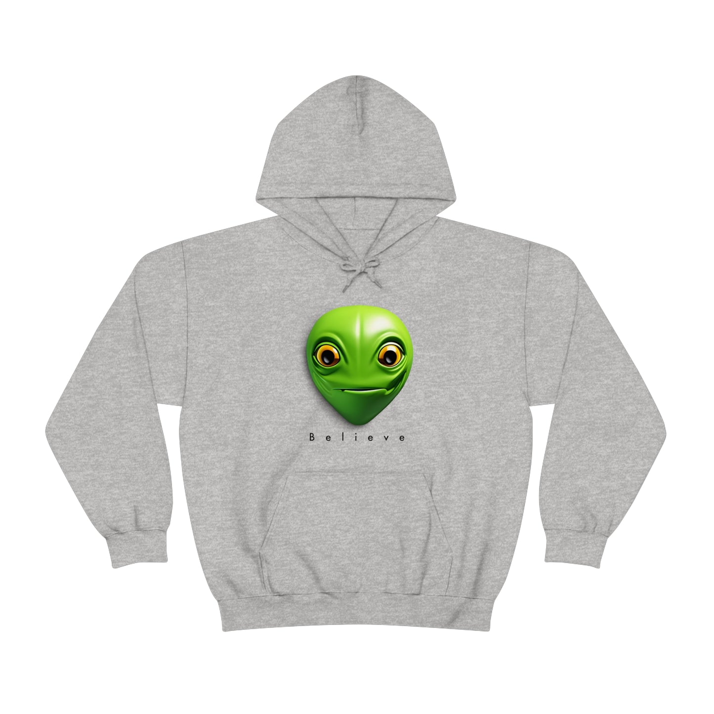 Beyond Belief: Alien-Inspired Hooded Sweatshirt