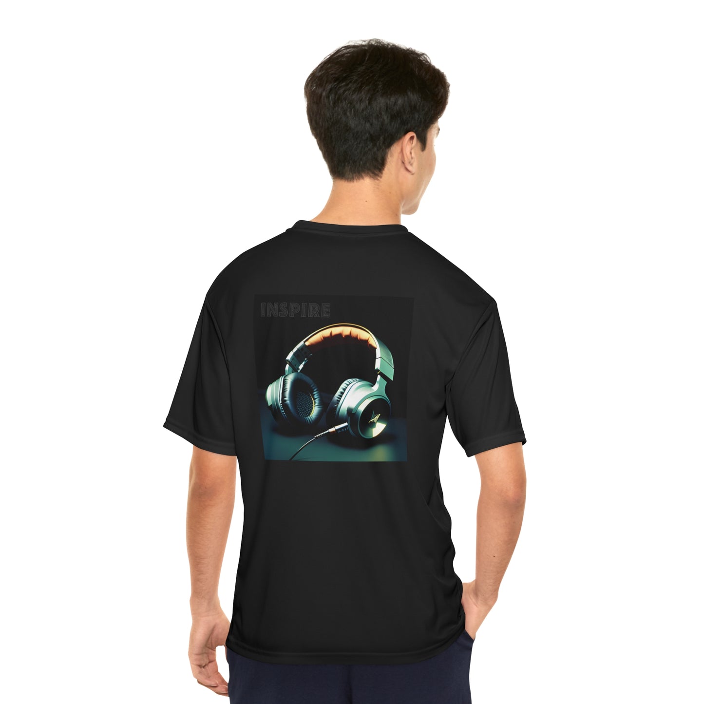 Amplify Your Inspiration: Men's Performance Guitar Tee