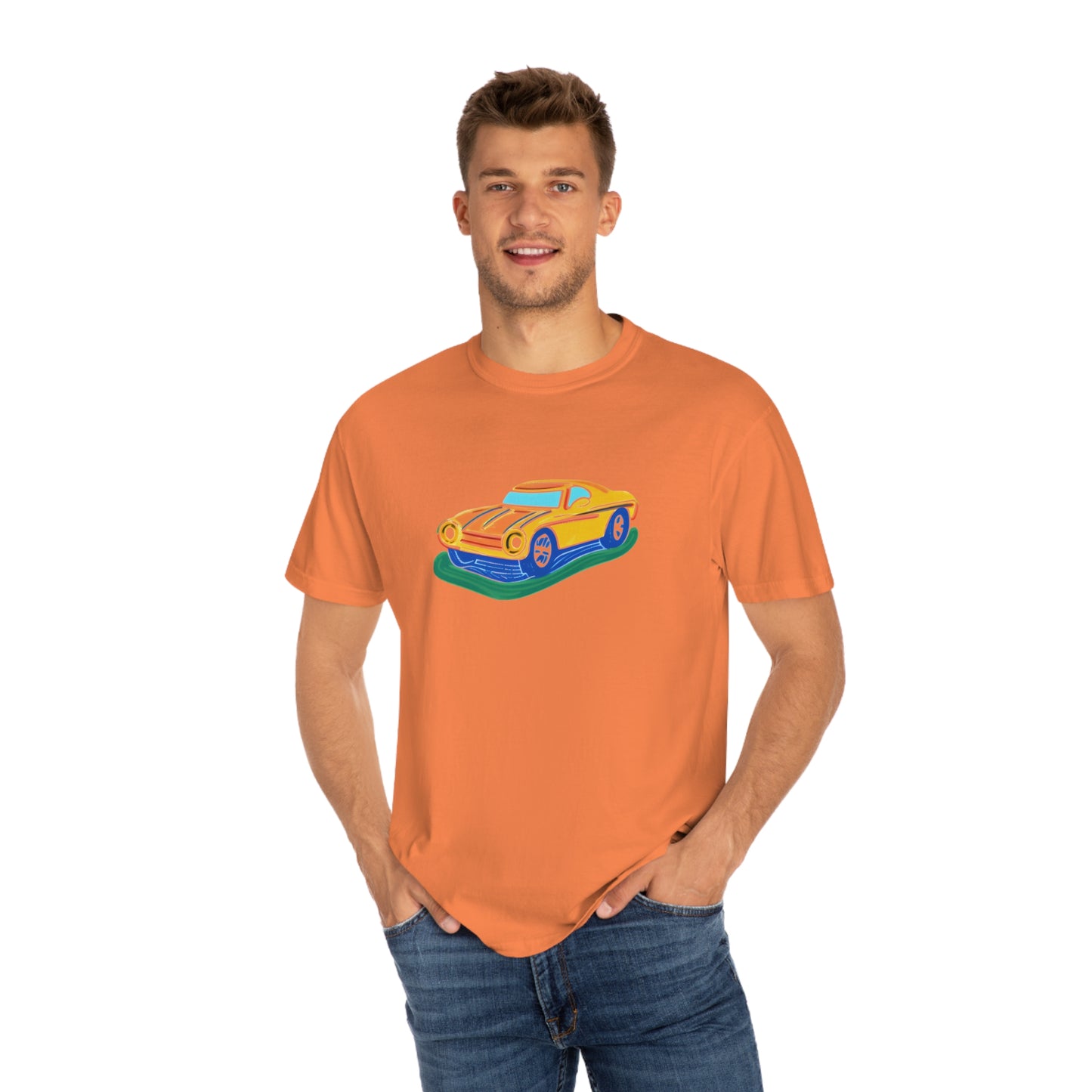 Retro Love Ride - Unisex Garment-Dyed T-shirt