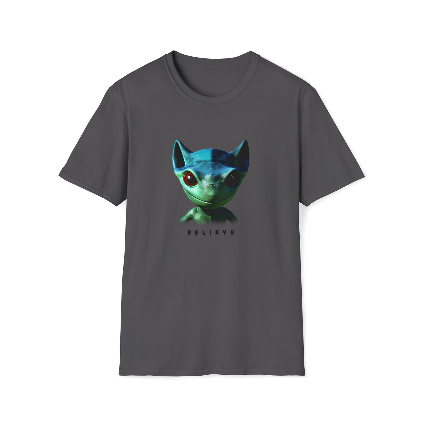 Eyes of Belief - Unisex Softstyle Tee with AI Art