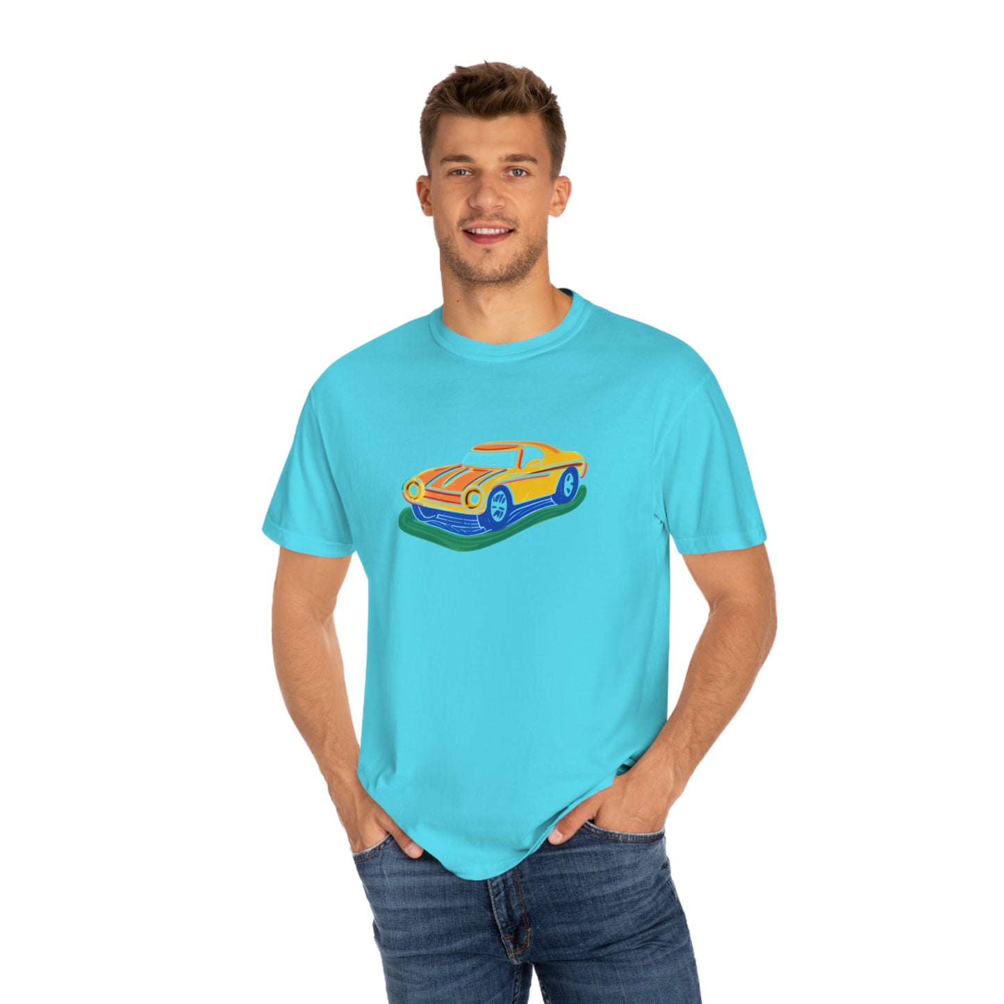 Retro Love Ride - Unisex Garment-Dyed T-shirt
