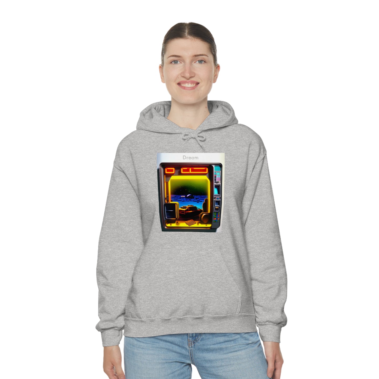 Techno-Dreamscapes: AI-Created Hooded Sweatshirt for the Visionaries