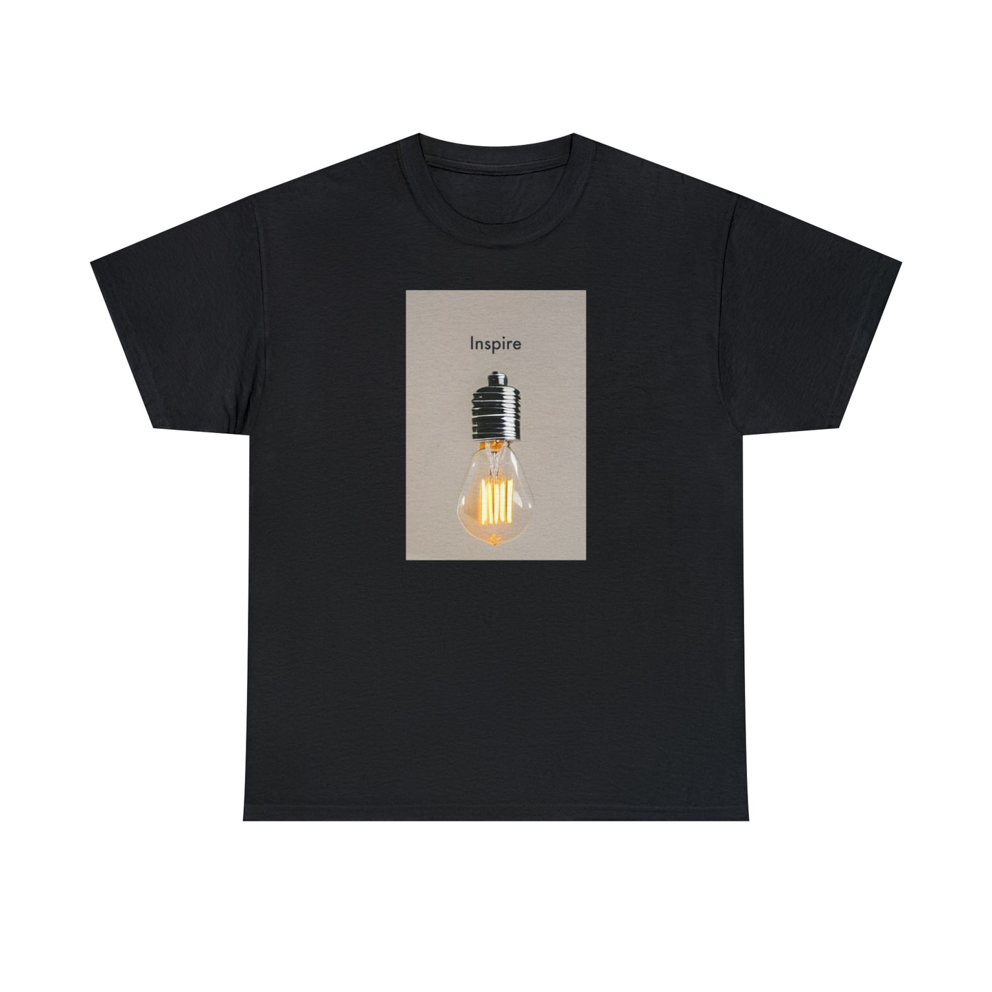 Be the Source of Inspiration: Minimalistic Light Bulb T-Shirt