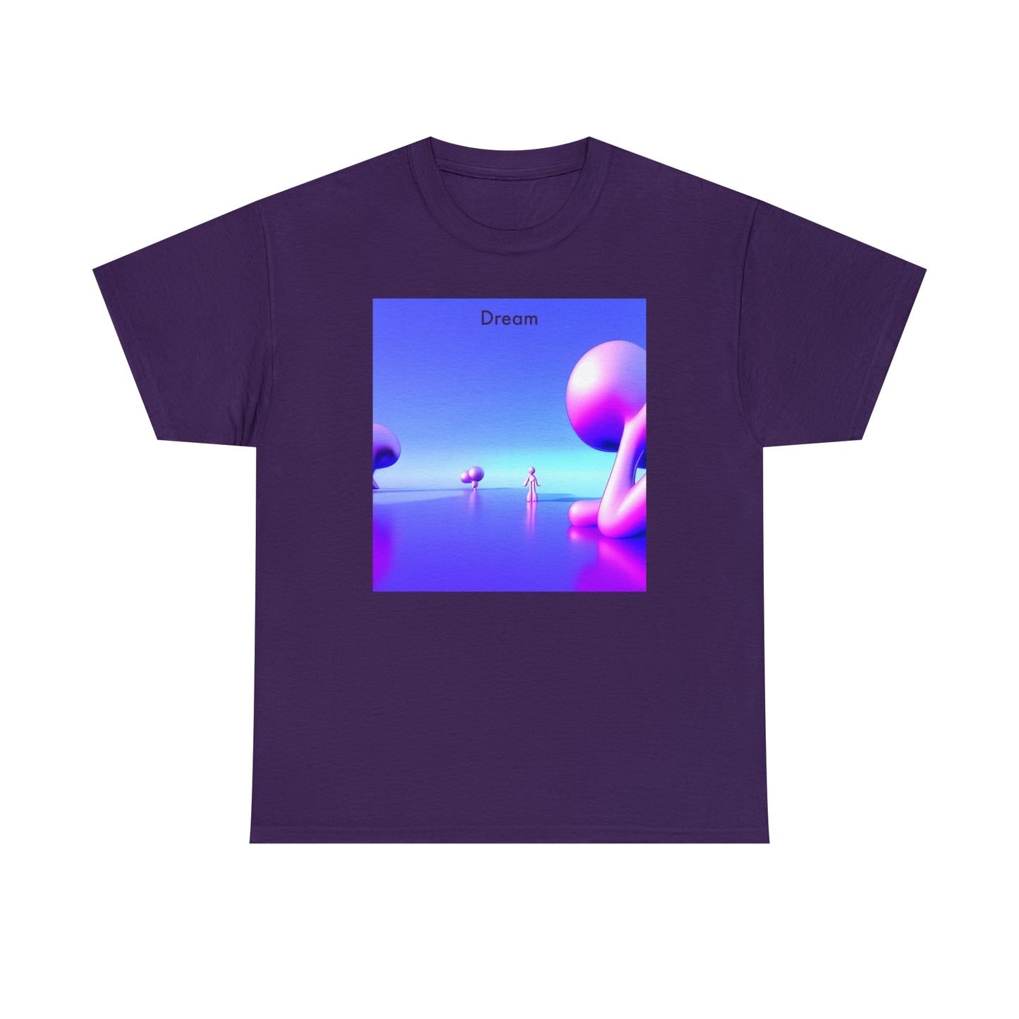 Visions of Reverie: Unisex Heavy Cotton Tee with AI-Rendered Dreamscapes