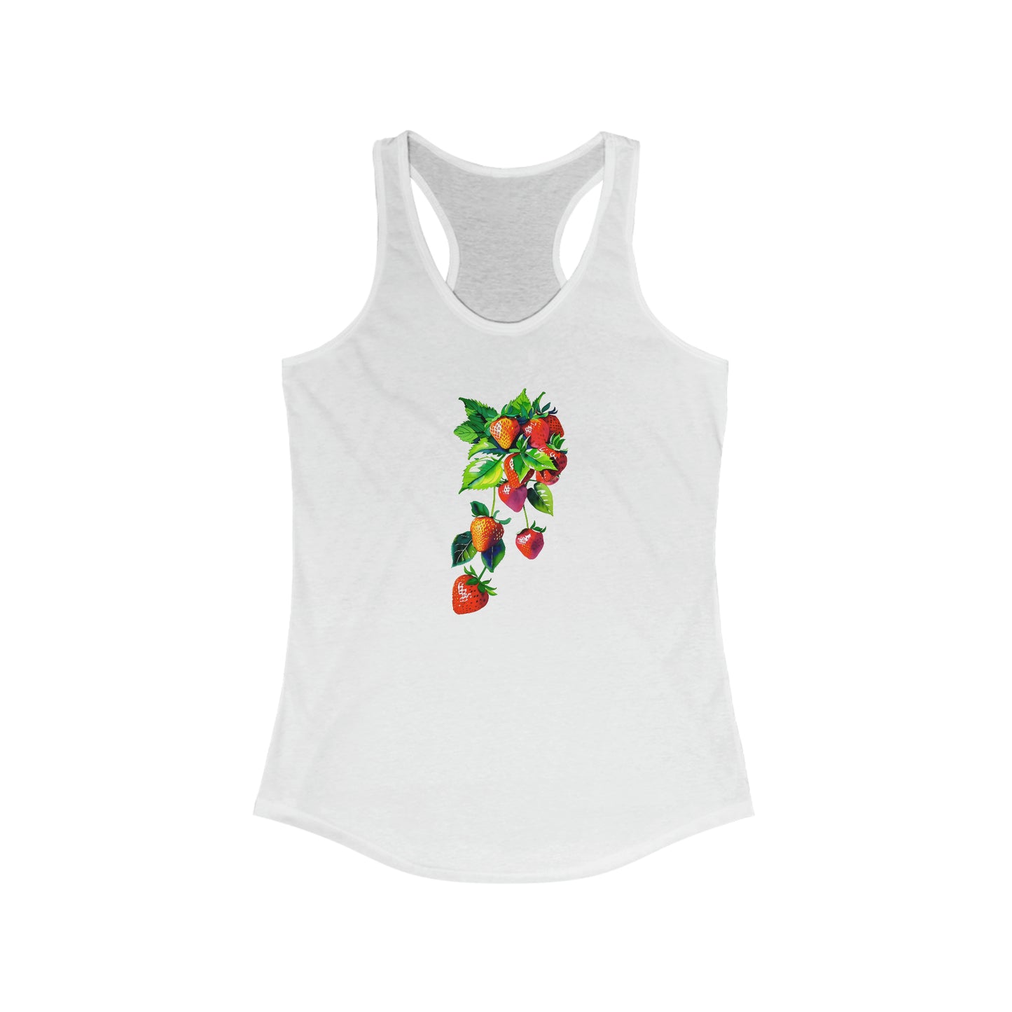 Stay Cool with Strawberry Love: Trendy Women's Racerback Tank