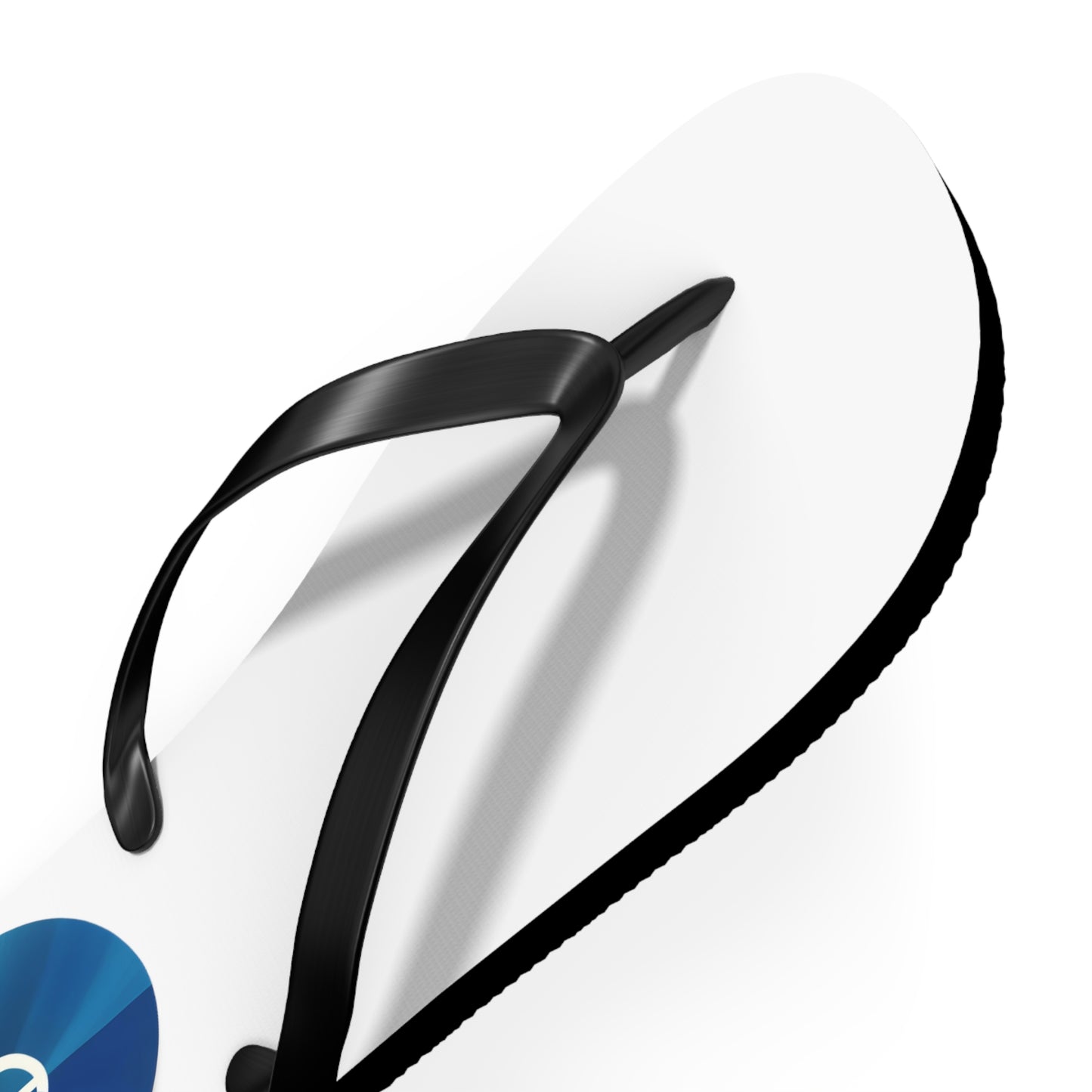 Peaceful Stride: AI Designed Peace Sign Flip Flops