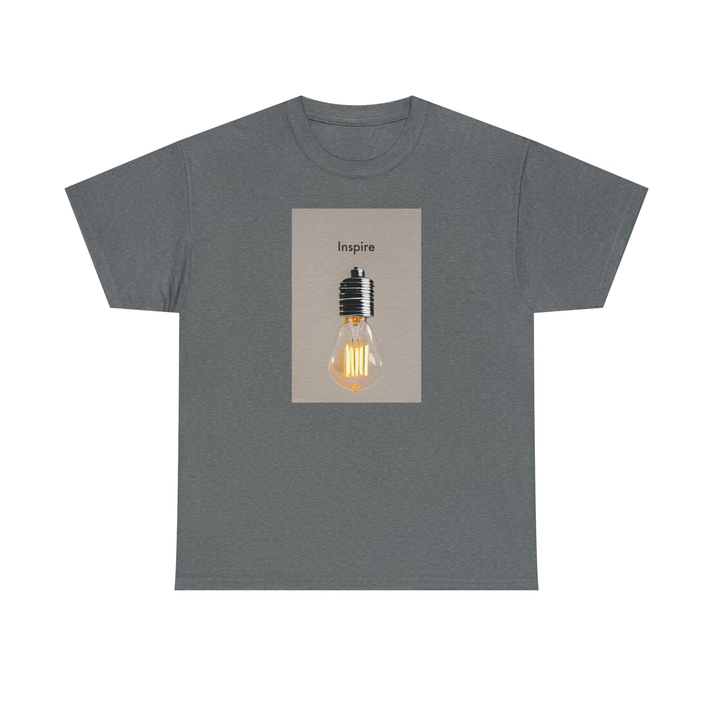 Be the Source of Inspiration: Minimalistic Light Bulb T-Shirt