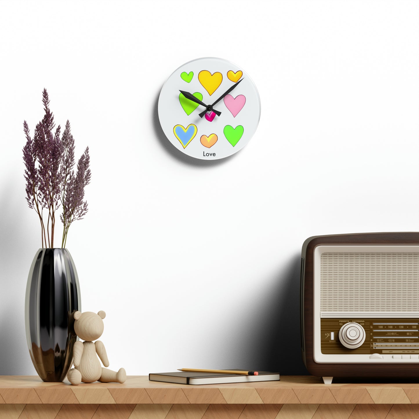 Love in Every Second: Minimalistic Heart Wall Clock