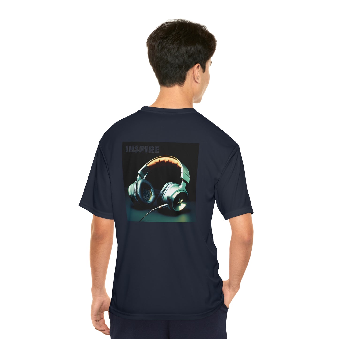 Amplify Your Inspiration: Men's Performance Guitar Tee