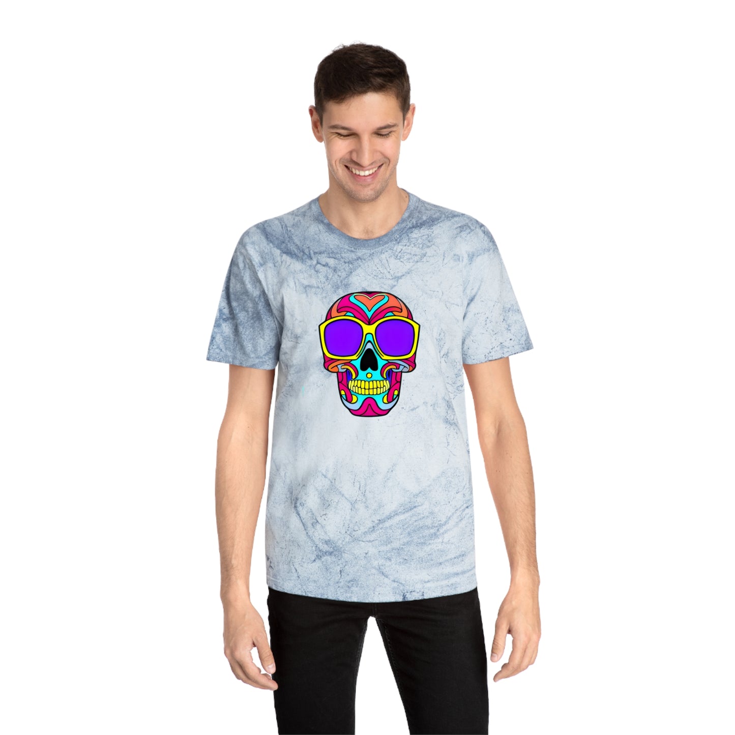 Infinite Imagination: Unisex Psychedelic Skull Tee