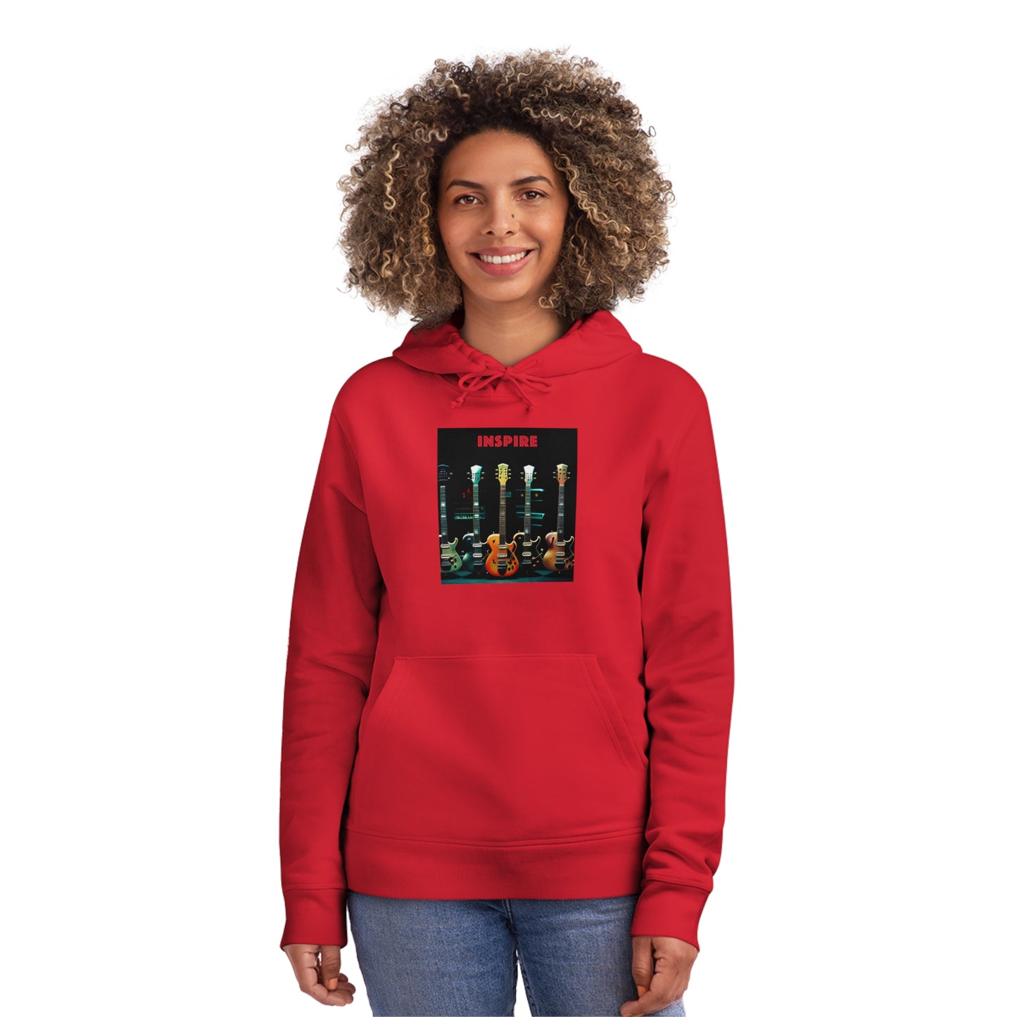 Guitar Serenade: Unisex Inspire Drummer Hoodie