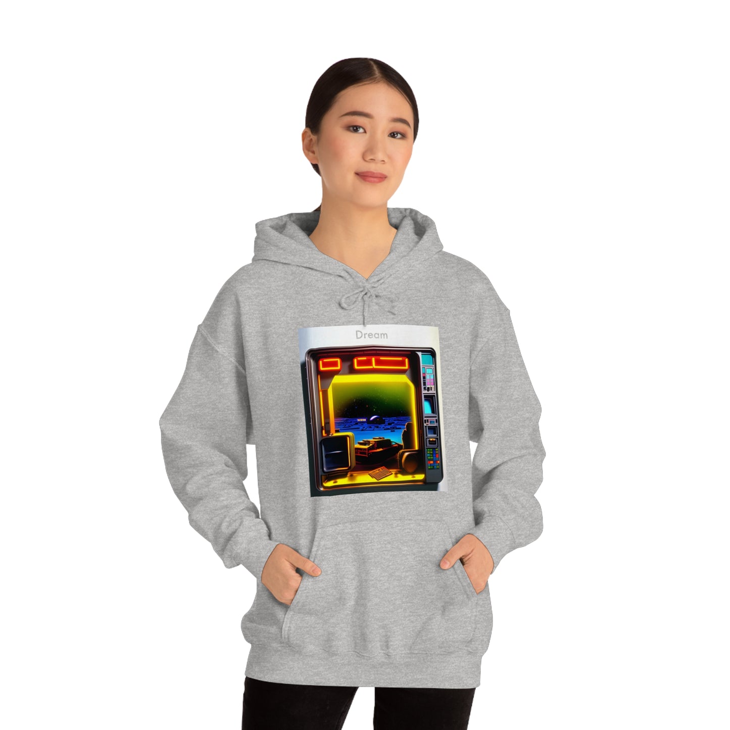 Techno-Dreamscapes: AI-Created Hooded Sweatshirt for the Visionaries