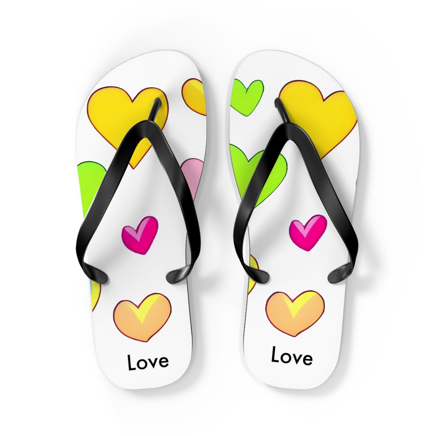 Love and Comfort: Minimalistic Heart Flip Flops