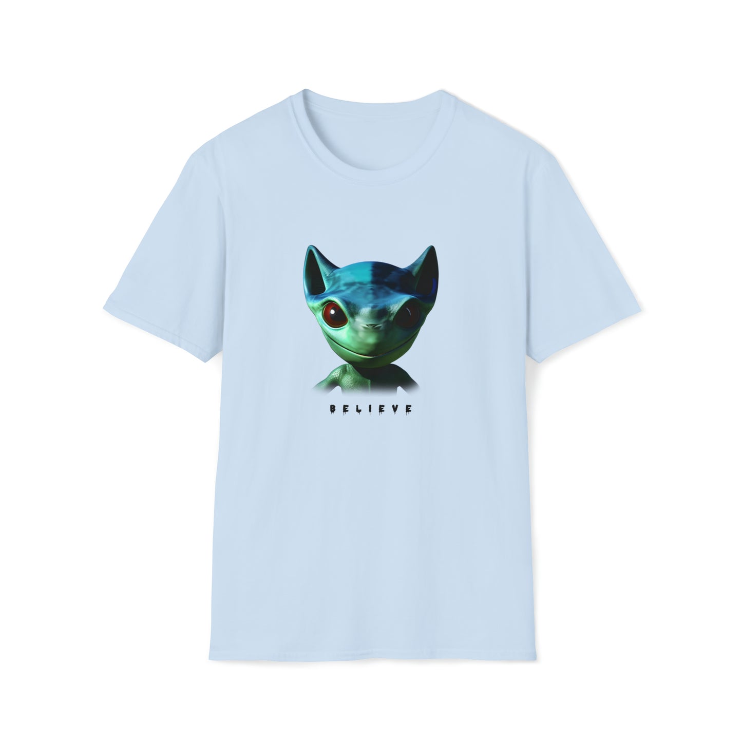 Eyes of Belief - Unisex Softstyle Tee with AI Art