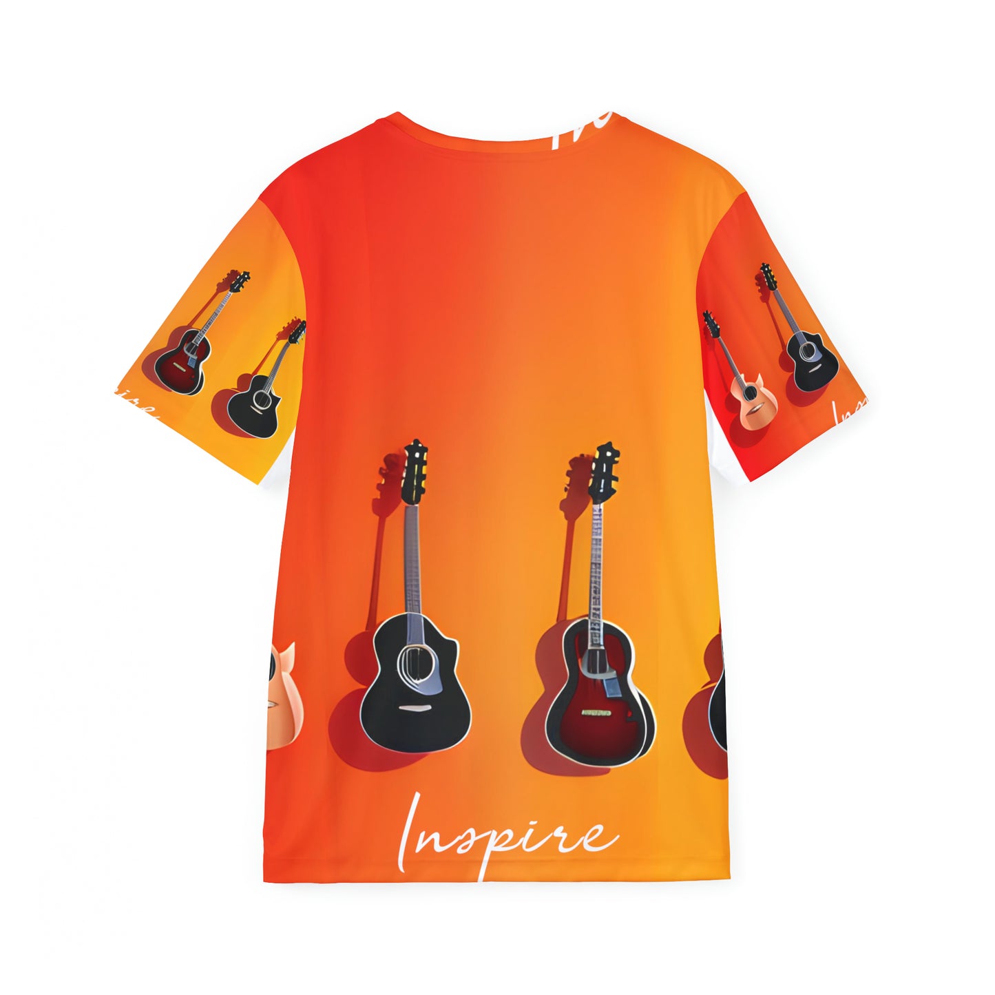 Gradient Grooves: Guitar Ensemble Inspire Sports Jersey