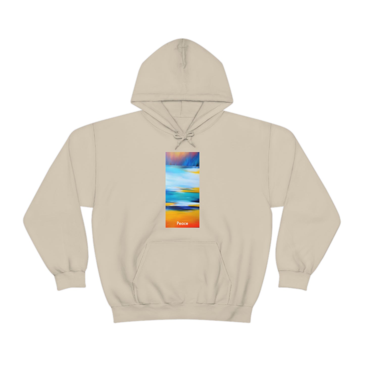 Sunset Serenity: Abstract Peace Unisex Heavy Blend™ Hooded Sweatshirt