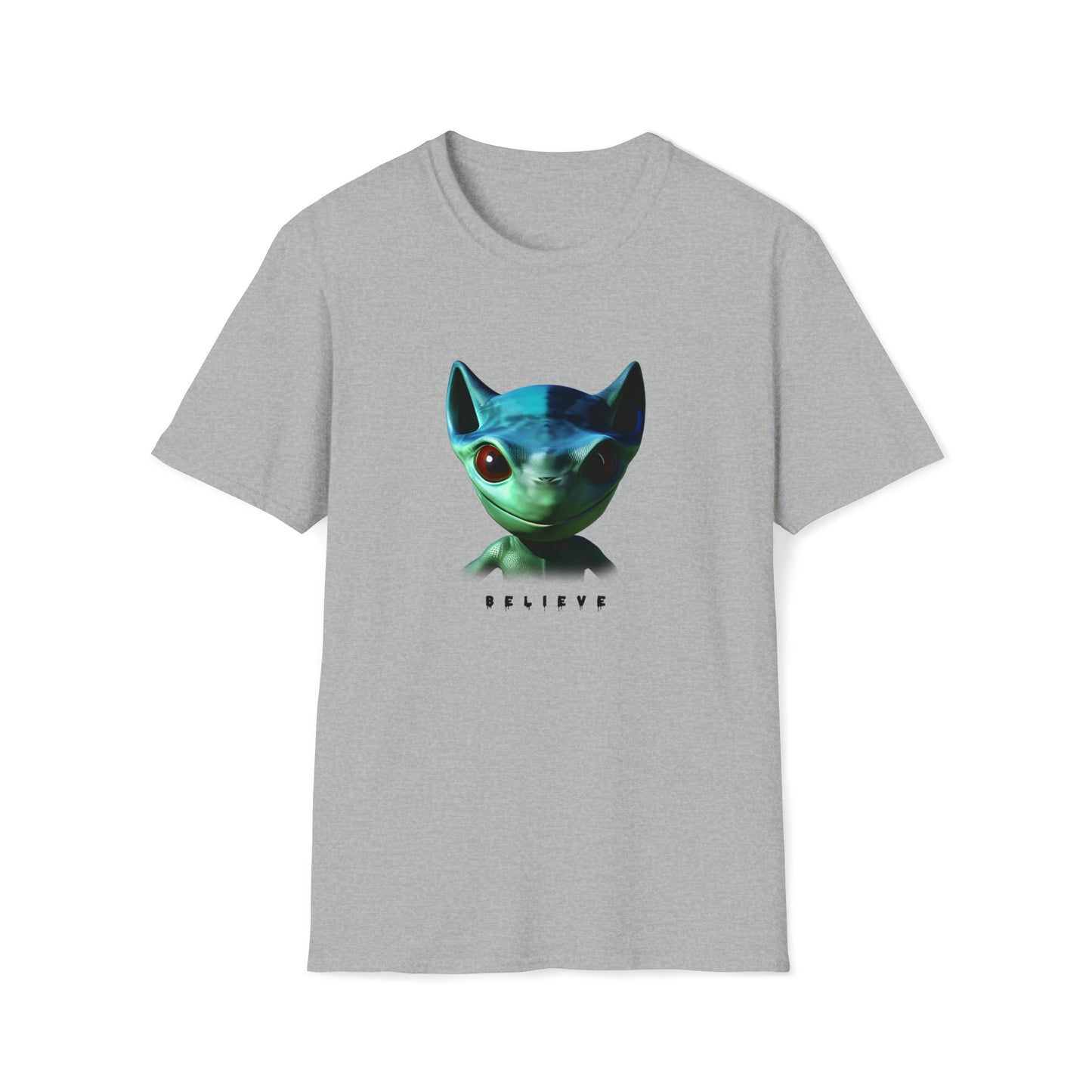 Eyes of Belief - Unisex Softstyle Tee with AI Art