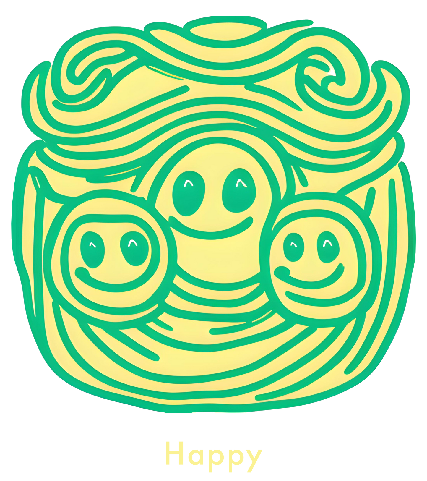Happy Vibes: Unisex Softstyle T-Shirt