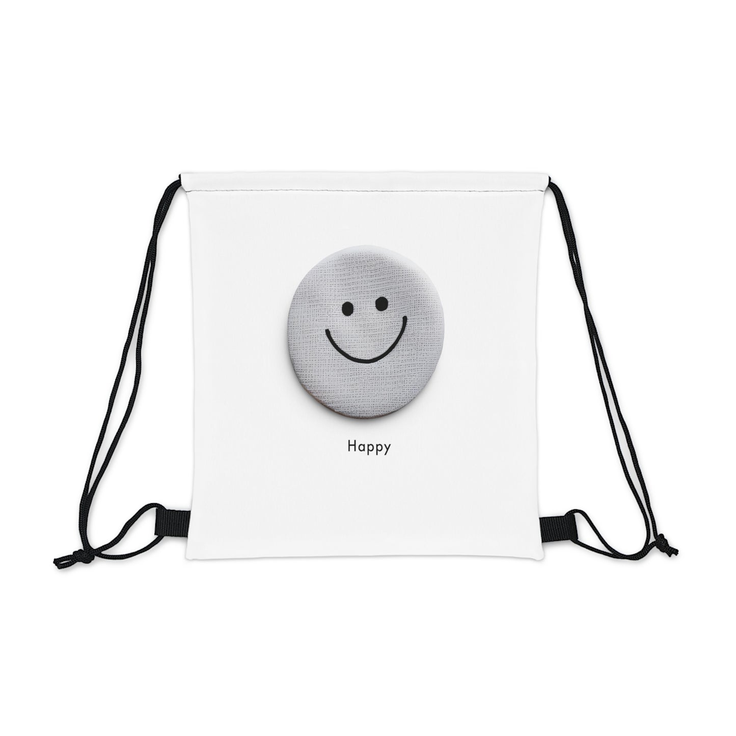 Happy Vibes Outdoor Drawstring Bag - Carry Smiles On-the-Go