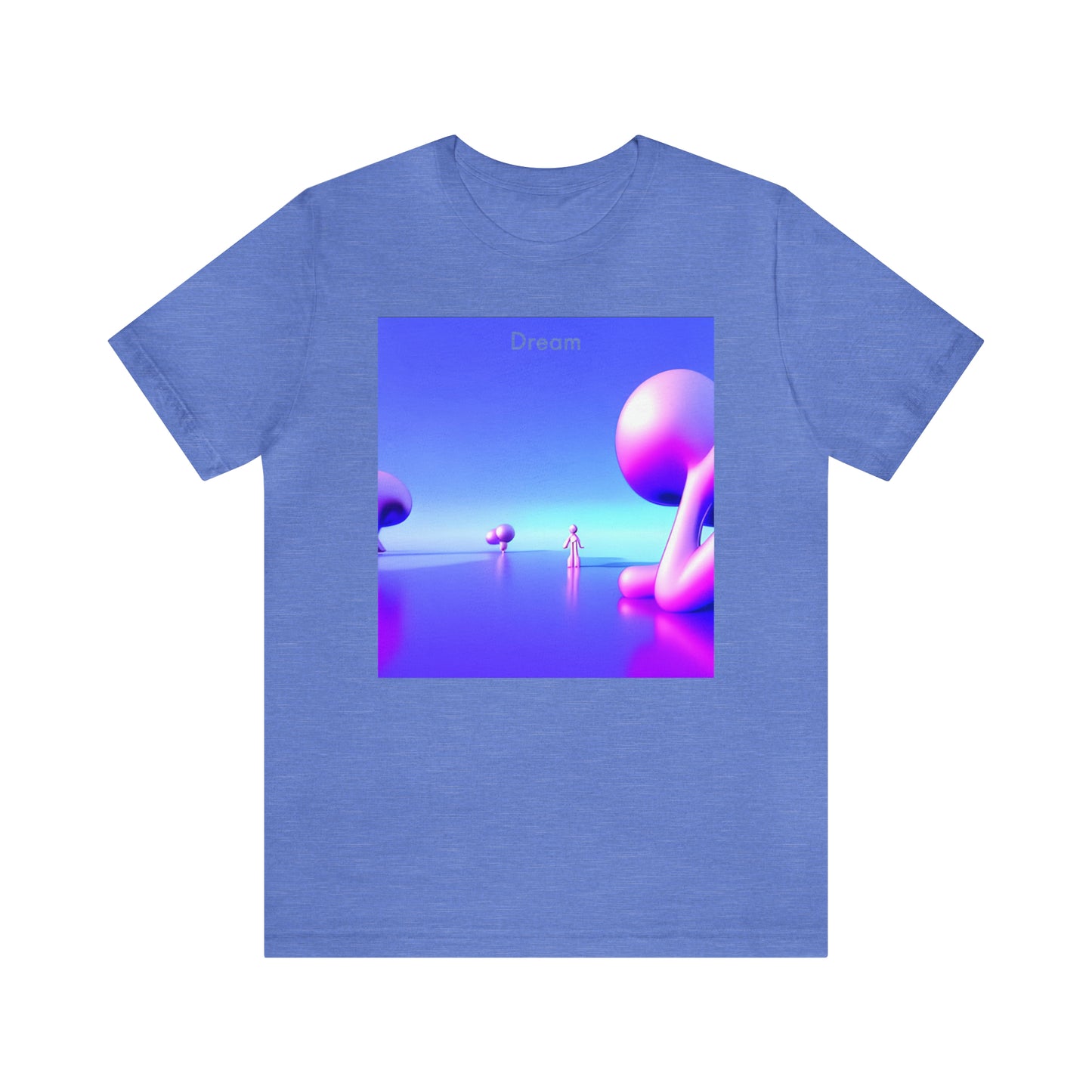 Dreamscape Explorer: Unisex Heavy Cotton Tee with AI-Crafted Dream Vision