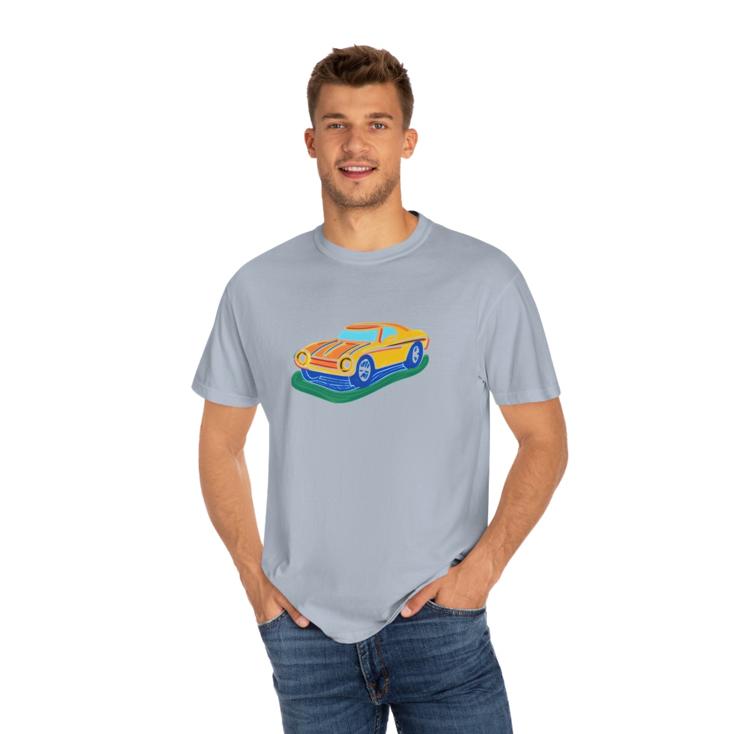 Retro Love Ride - Unisex Garment-Dyed T-shirt