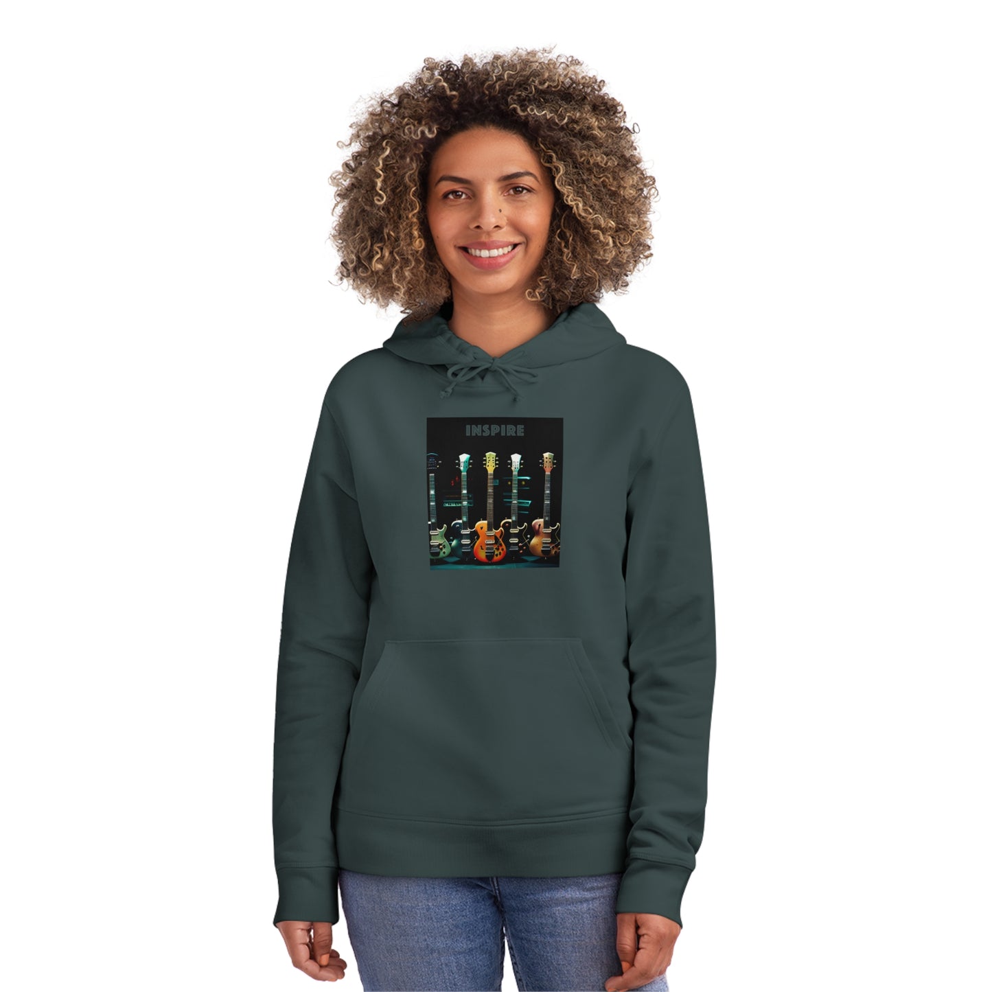 Guitar Serenade: Unisex Inspire Drummer Hoodie