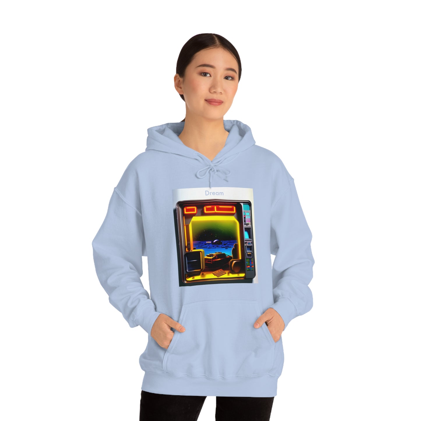 Techno-Dreamscapes: AI-Created Hooded Sweatshirt for the Visionaries