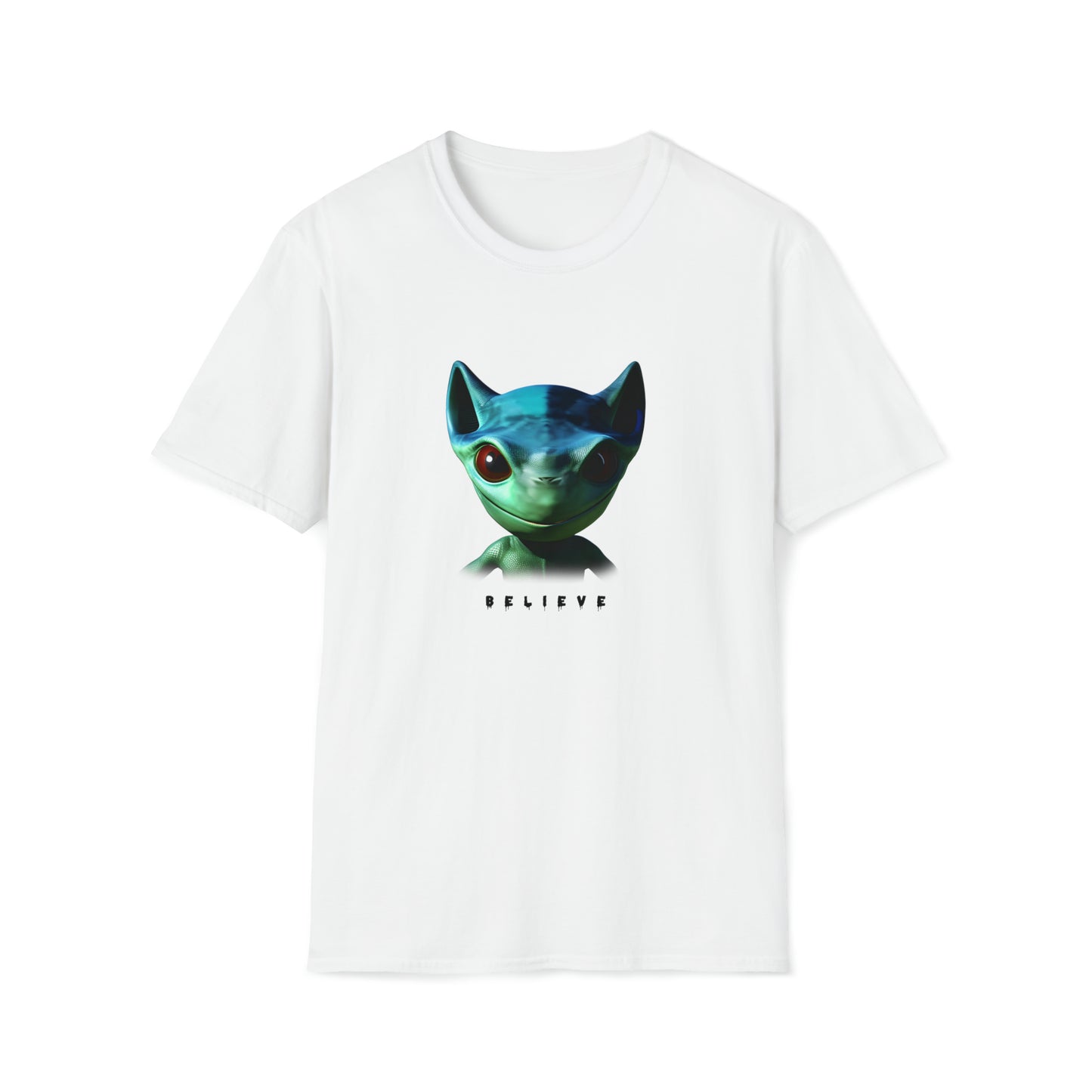 Eyes of Belief - Unisex Softstyle Tee with AI Art