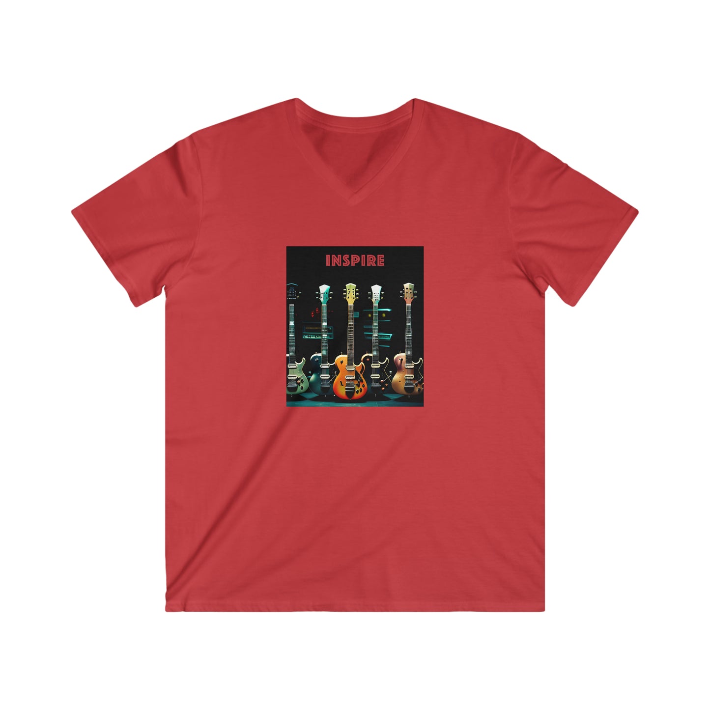 Soundscapes Unleashed Men's Fitted V-Neck Short Sleeve Tee