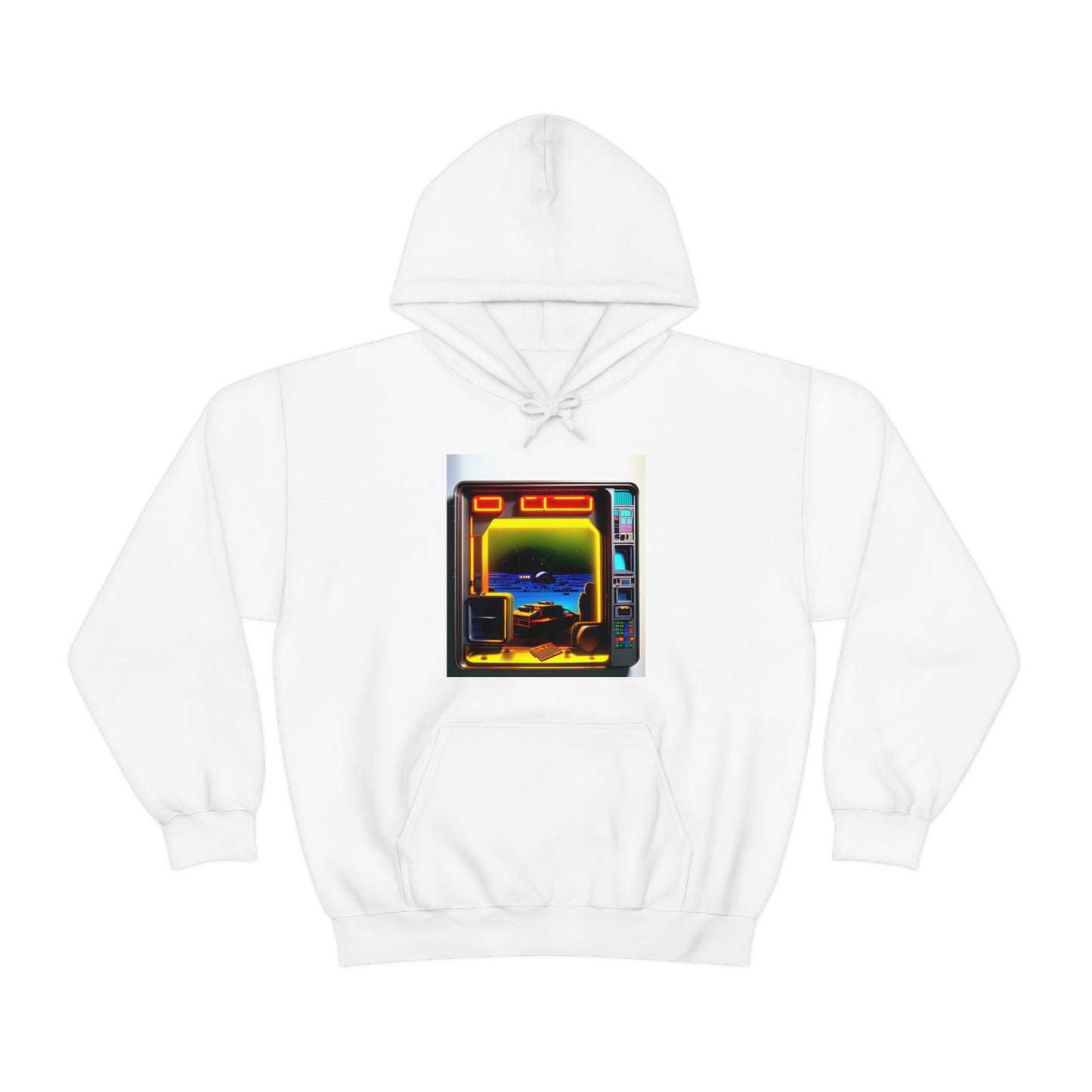 Techno-Dreamscapes: AI-Created Hooded Sweatshirt for the Visionaries