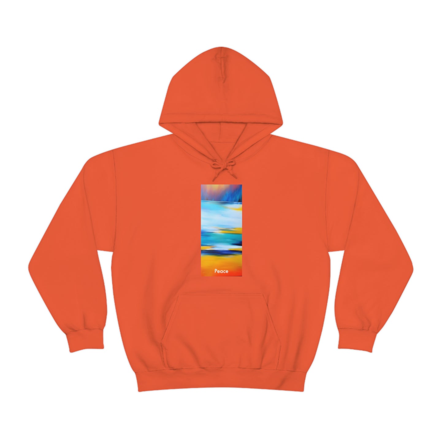 Sunset Serenity: Abstract Peace Unisex Heavy Blend™ Hooded Sweatshirt
