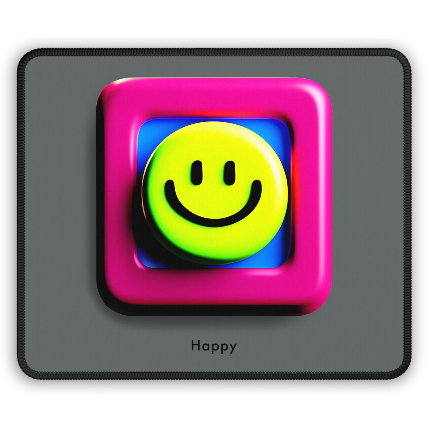 Add a Splash of Joy to Your Gaming Setup with our AI-Designed Happy Mouse Pad
