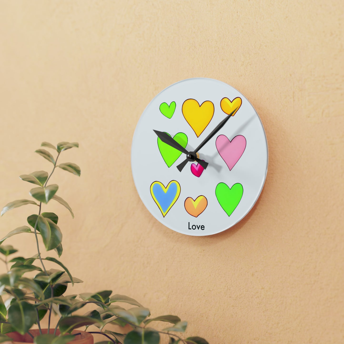 Love in Every Second: Minimalistic Heart Wall Clock