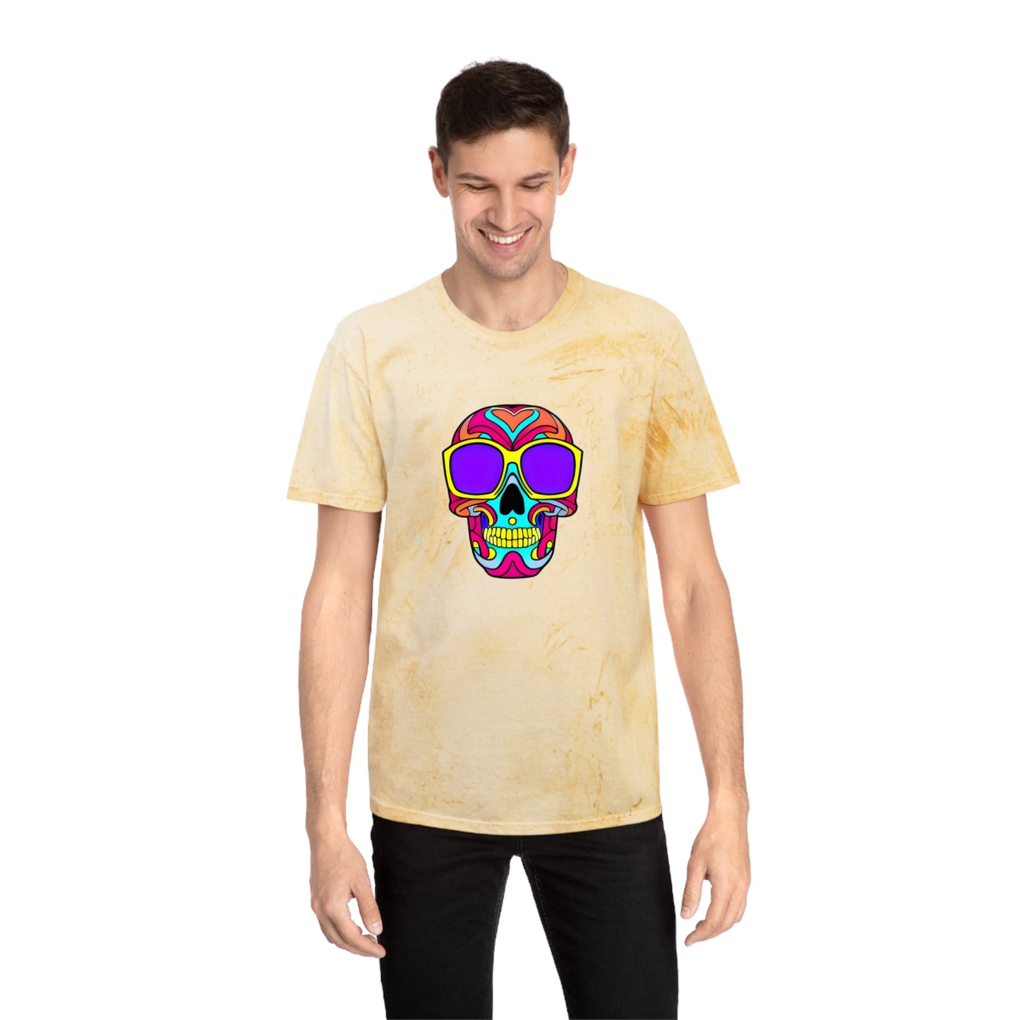 Infinite Imagination: Unisex Psychedelic Skull Tee
