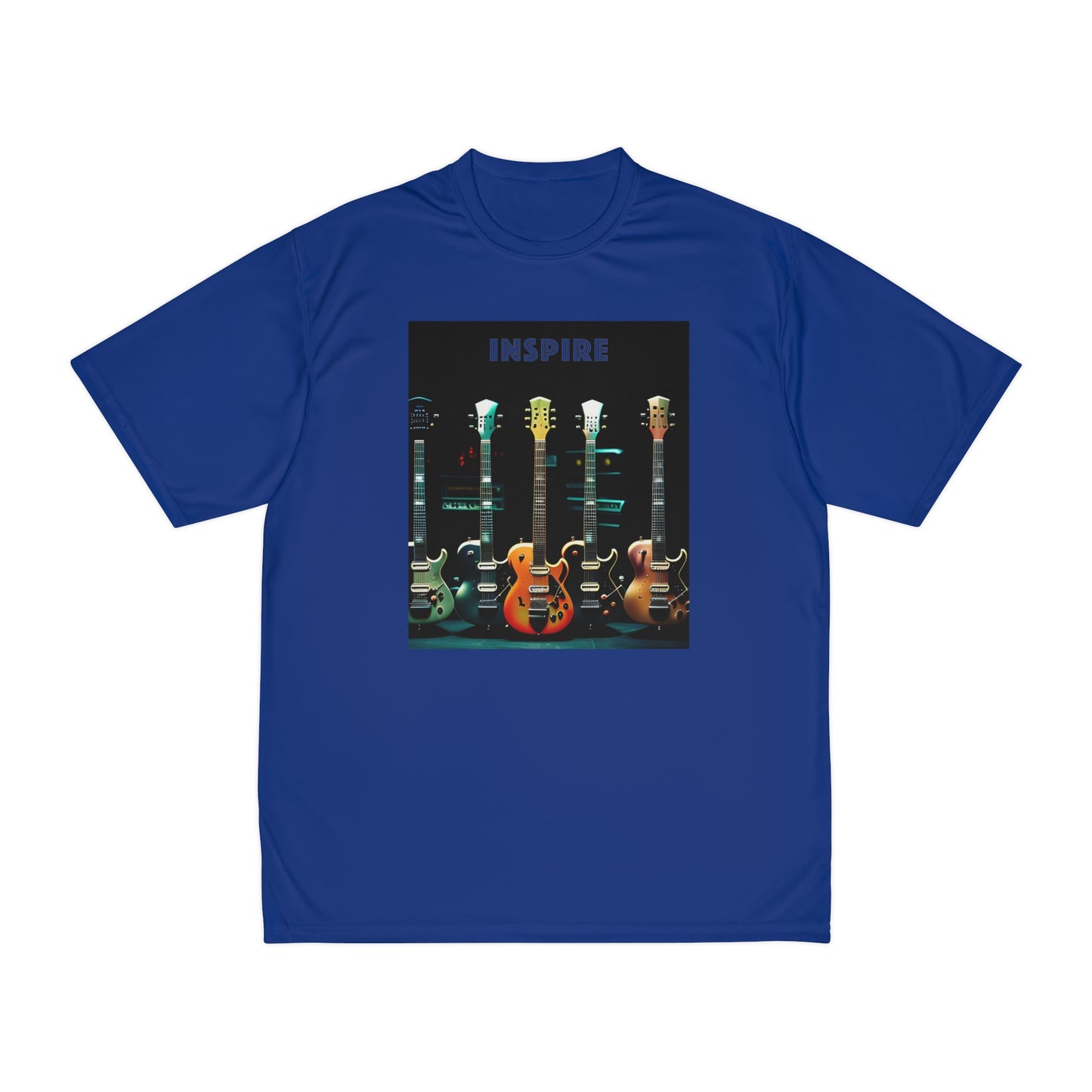 Amplify Your Inspiration: Men's Performance Guitar Tee