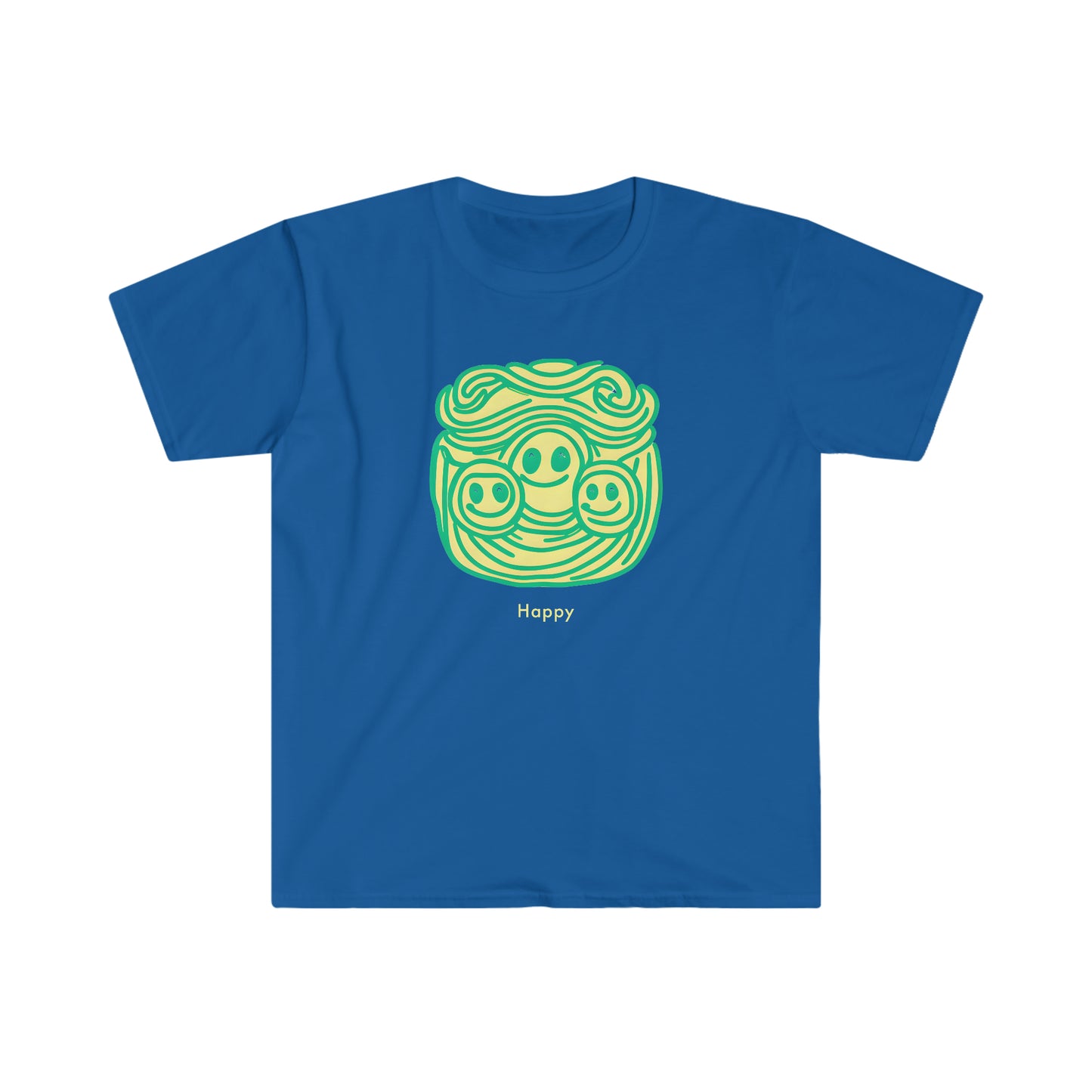 Happy Vibes: Unisex Softstyle T-Shirt