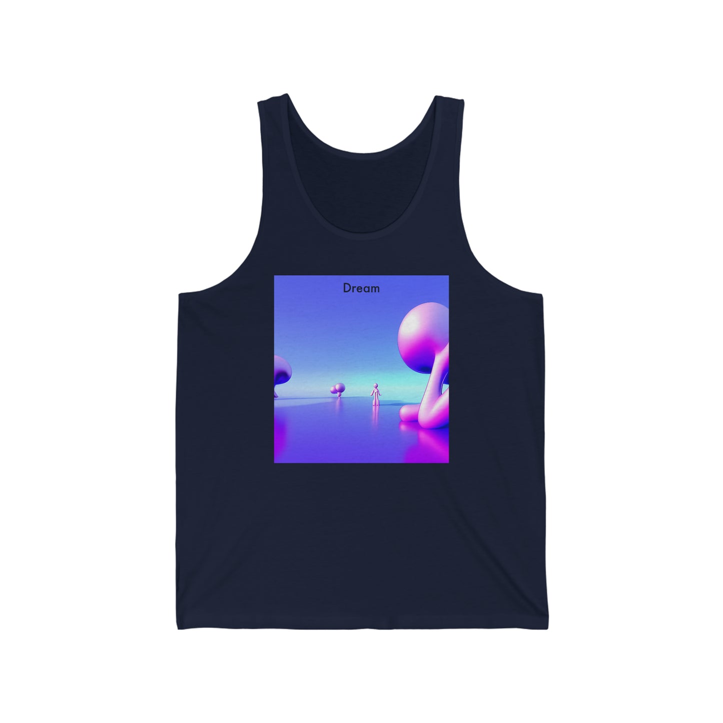 Dreamscapes Unleashed: Unisex Jersey Tank with AI-Generated Dream Vision