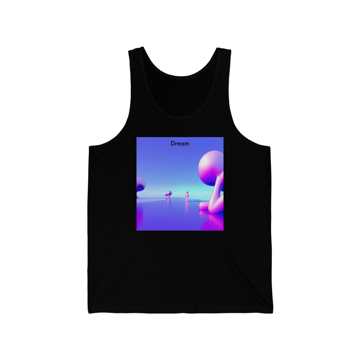 Dreamscapes Unleashed: Unisex Jersey Tank with AI-Generated Dream Vision