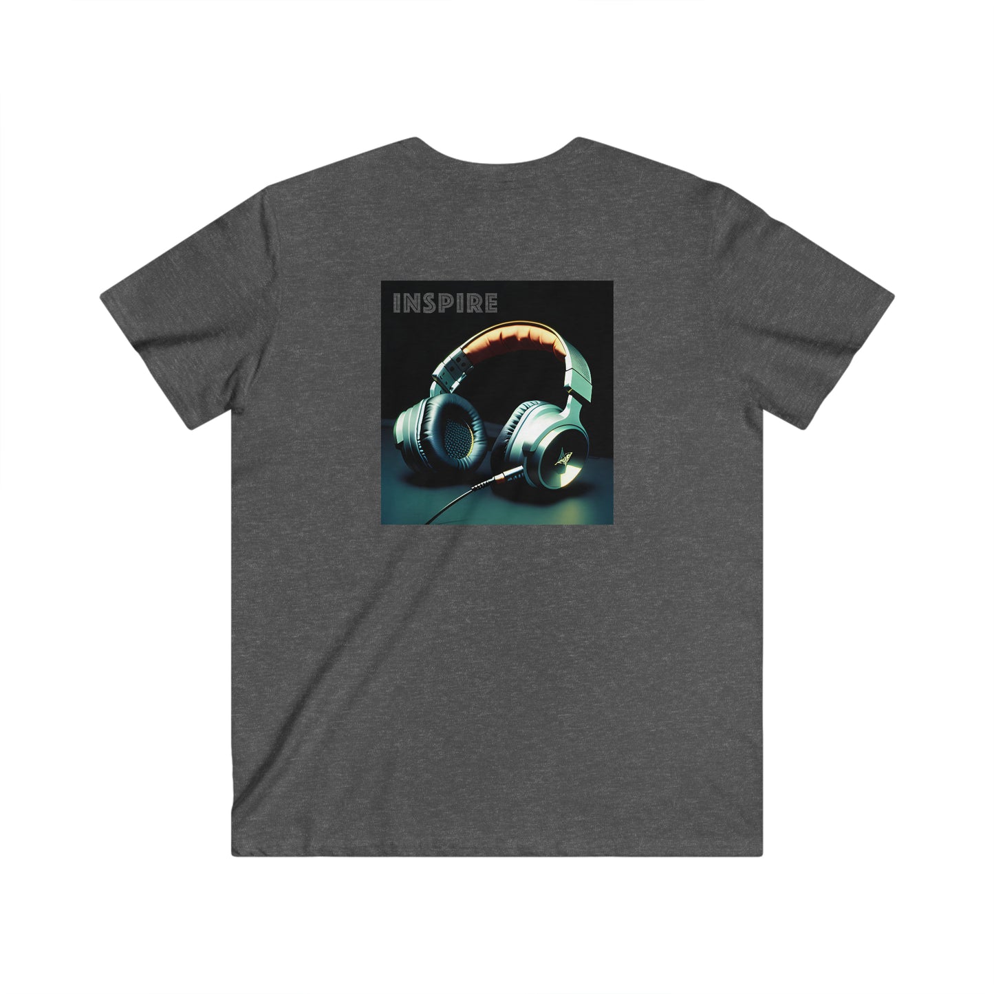 Soundscapes Unleashed Men's Fitted V-Neck Short Sleeve Tee