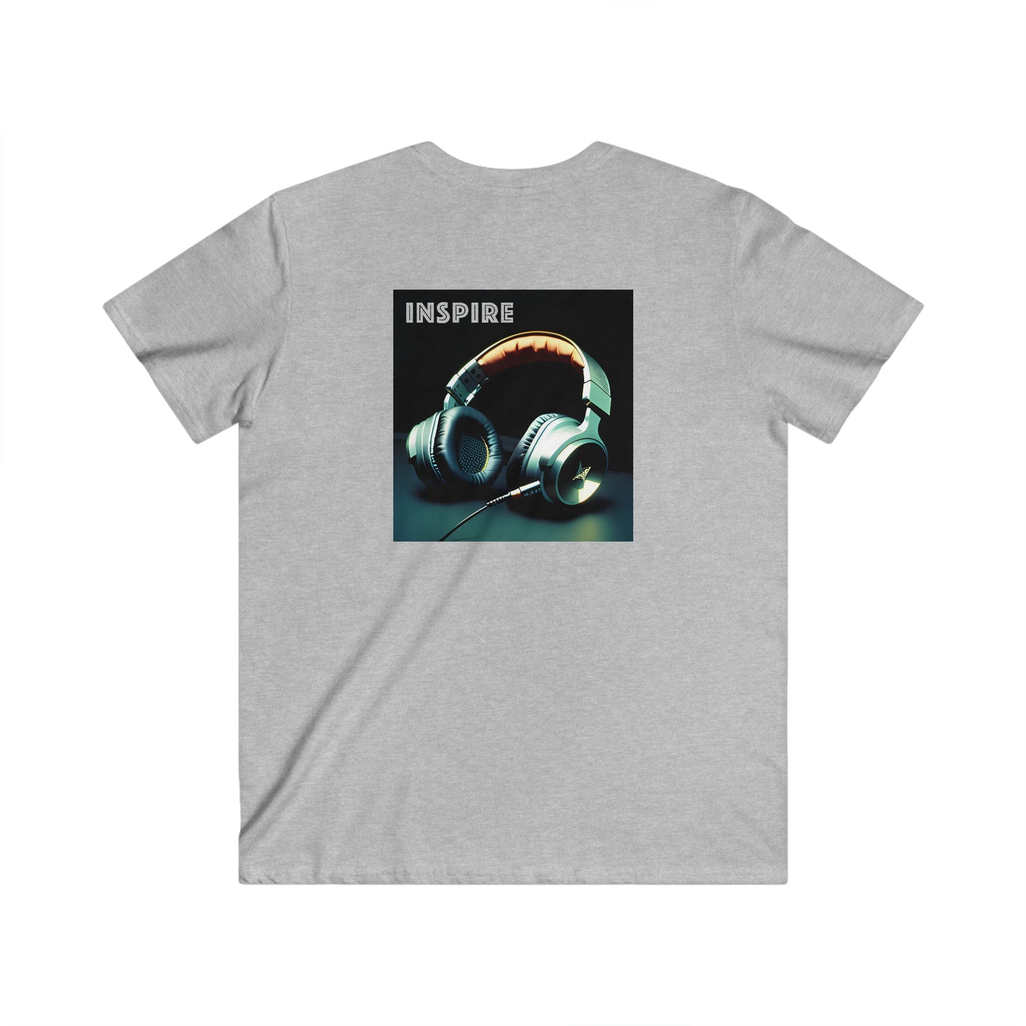 Soundscapes Unleashed Men's Fitted V-Neck Short Sleeve Tee
