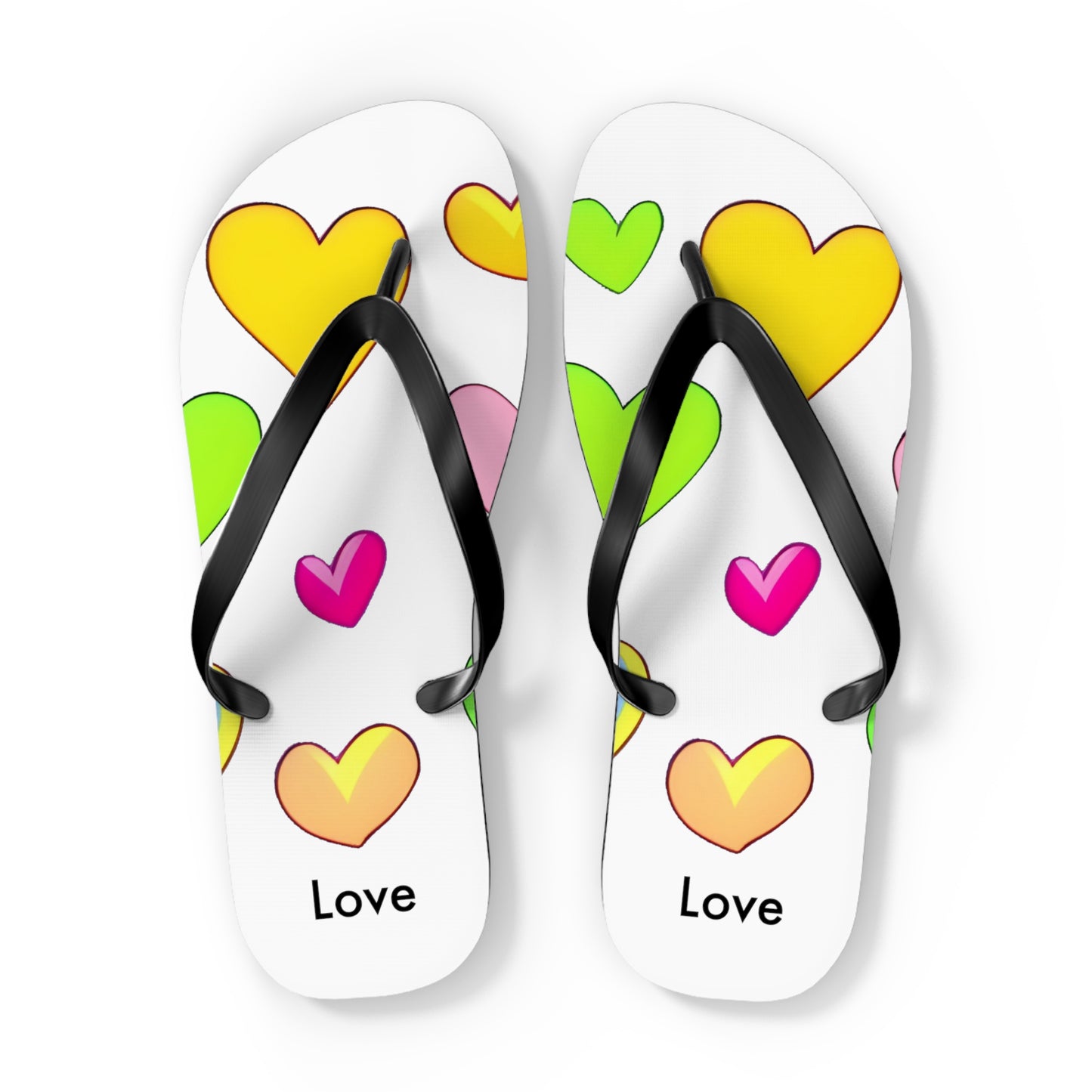 Love and Comfort: Minimalistic Heart Flip Flops