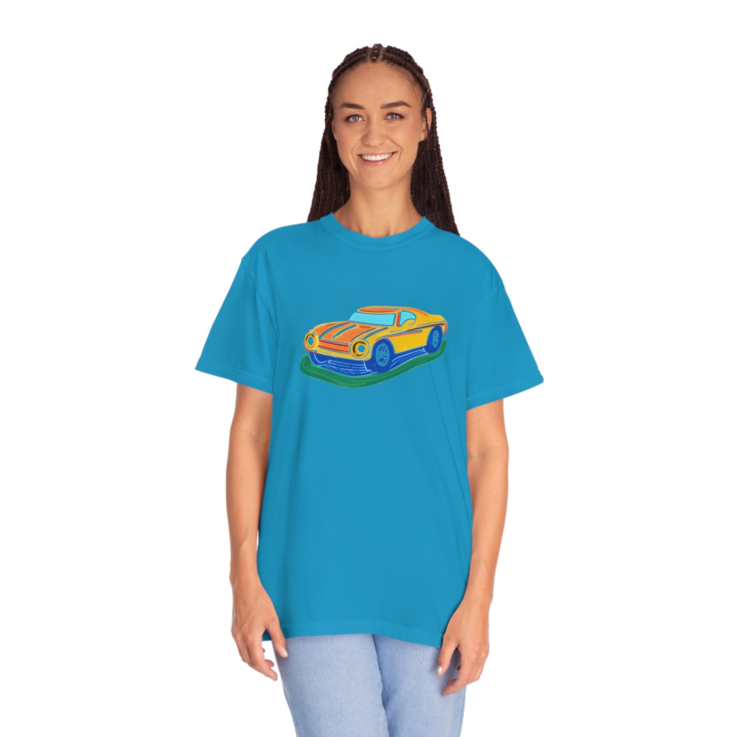 Retro Love Ride - Unisex Garment-Dyed T-shirt