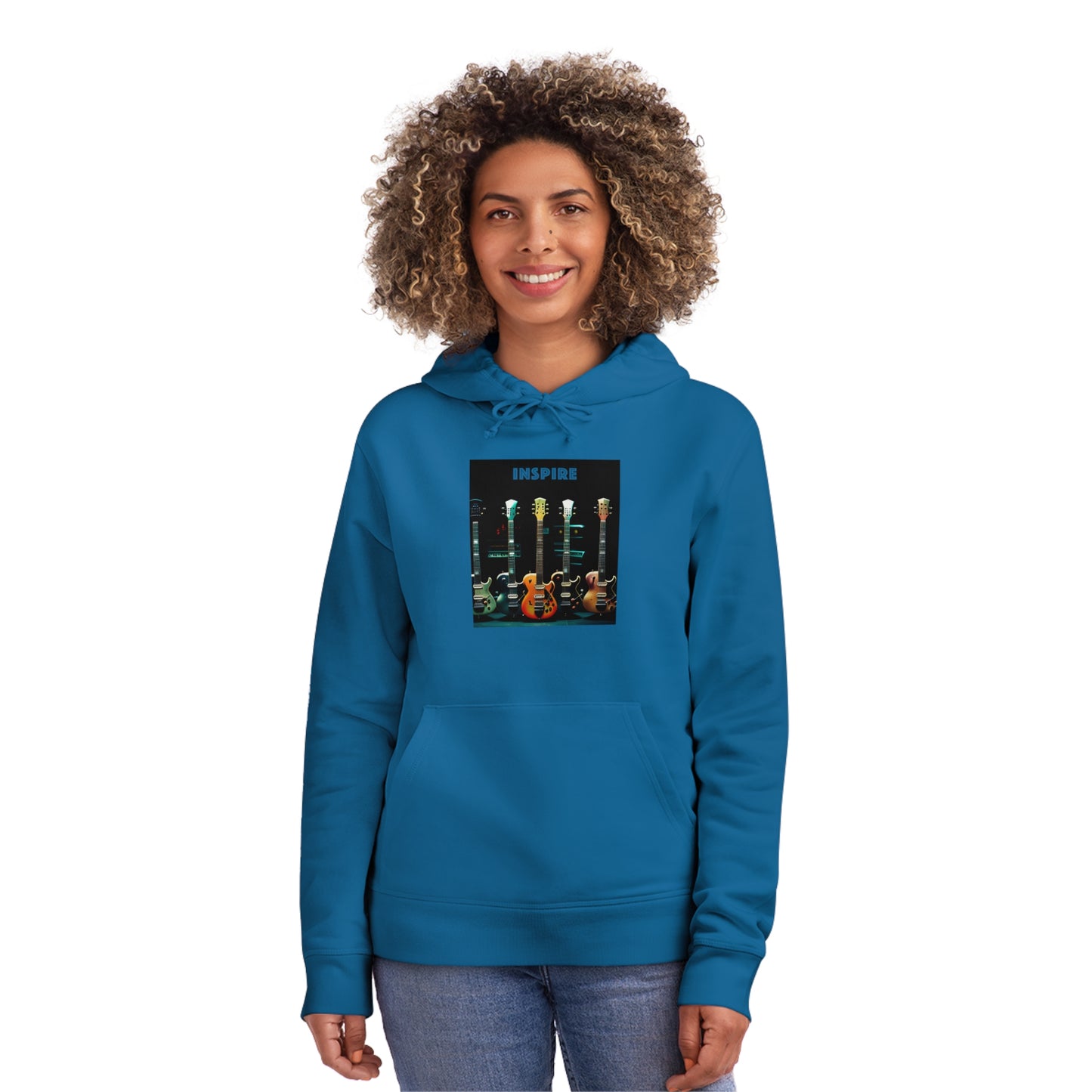 Guitar Serenade: Unisex Inspire Drummer Hoodie